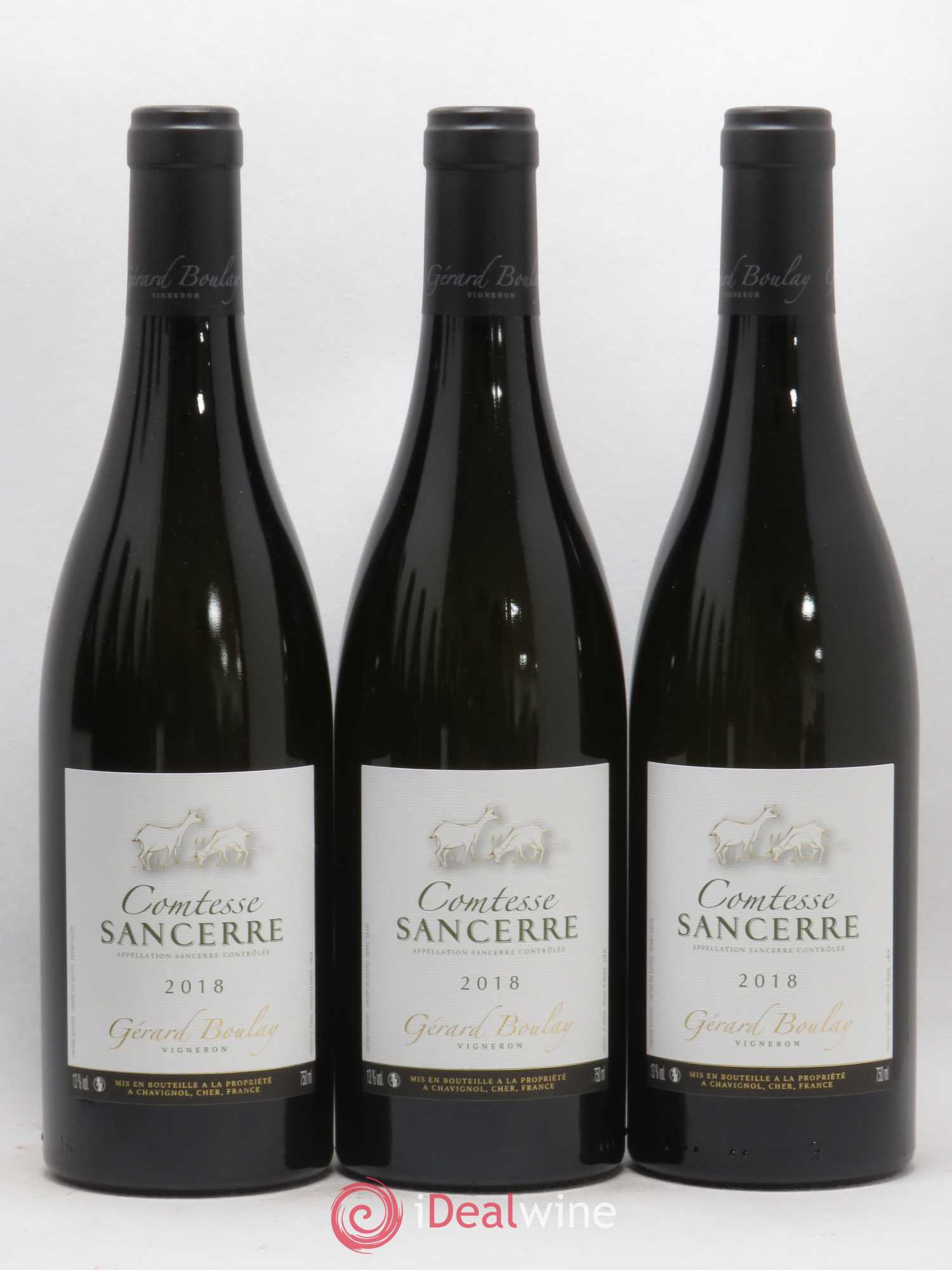 Sancerre Comtesse Gérard Boulay 2018 - Lot de 3 bouteilles - 0