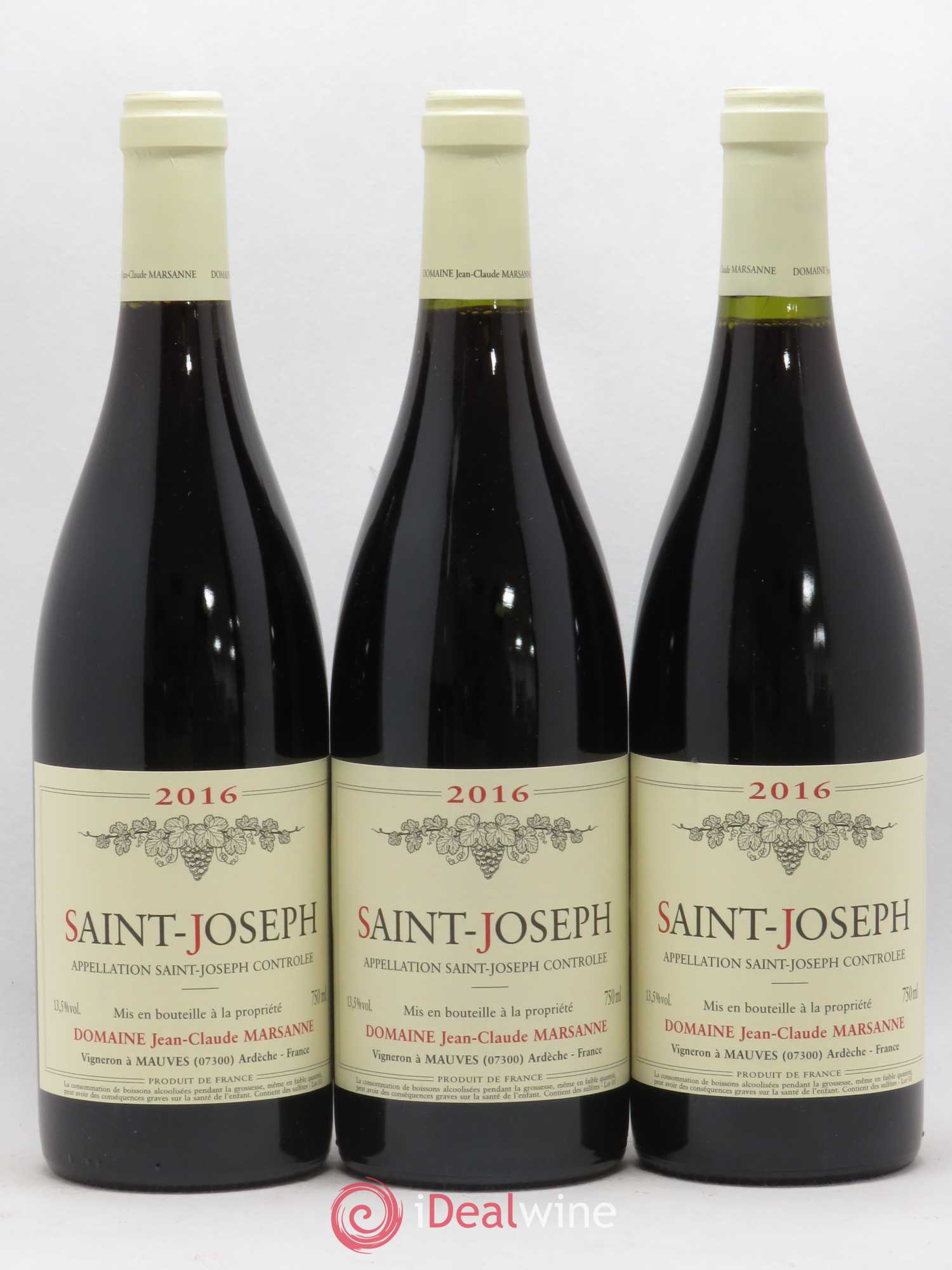 Saint-Joseph Jean-Claude Marsanne (Domaine) 2016 - Lot de 3 bouteilles - 0