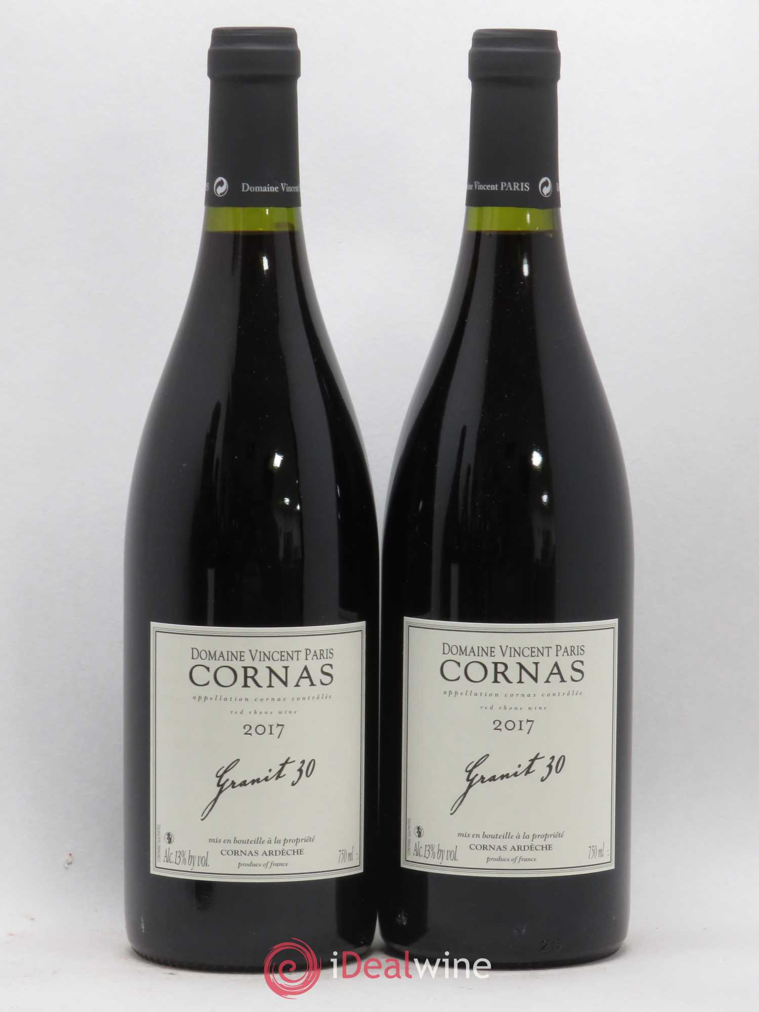 Cornas Granit 30 Vincent Paris 2017 - Lot de 2 bouteilles - 0