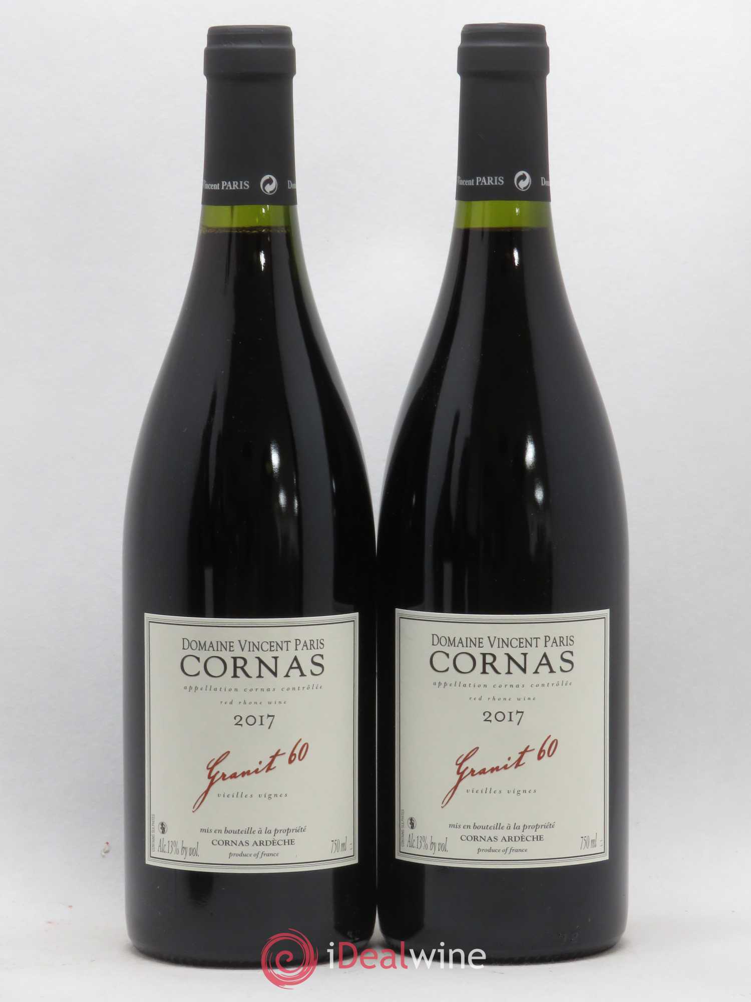 Cornas Granit 60 Vieilles Vignes Vincent Paris 2017 - Lot de 2 bouteilles - 0