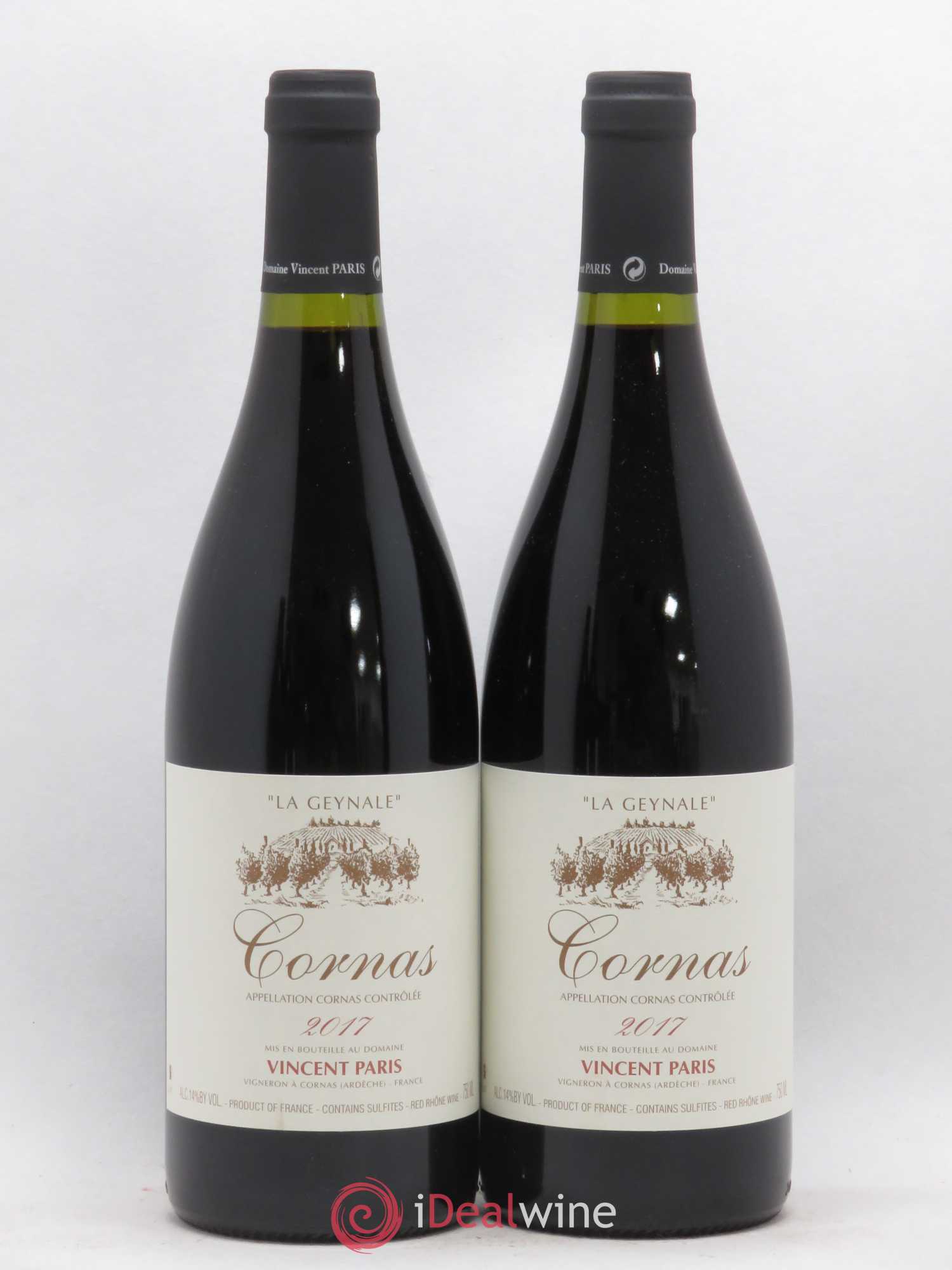 Cornas La Geynale Vincent Paris 2017 - Lot de 2 bouteilles - 0