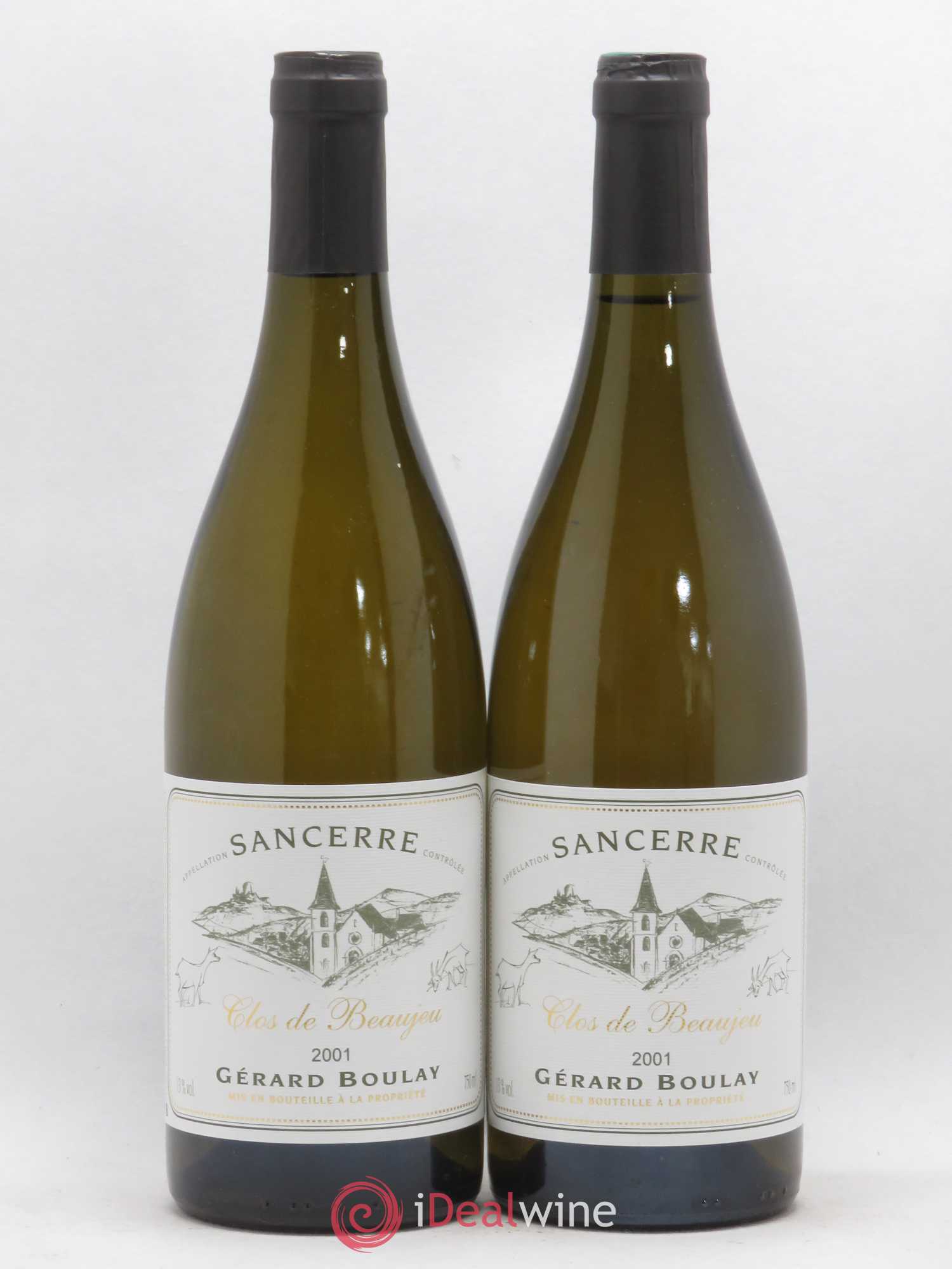 Sancerre Clos de Beaujeu Gérard Boulay 2001 - Lot de 2 bouteilles - 0