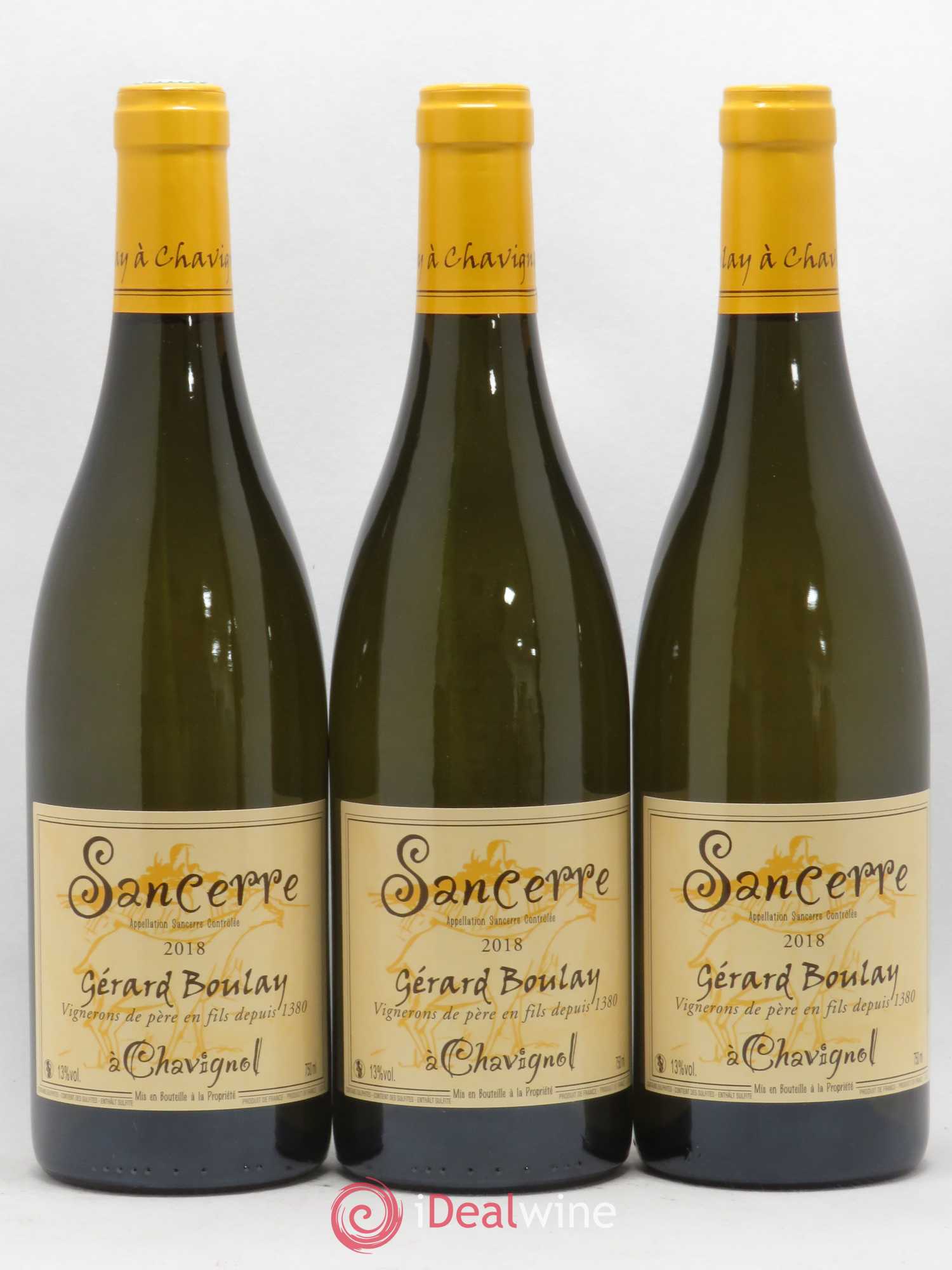 Sancerre Gérard Boulay Tradition (sans prix de réserve) 2018 - Lotto di 3 bottiglie - 0