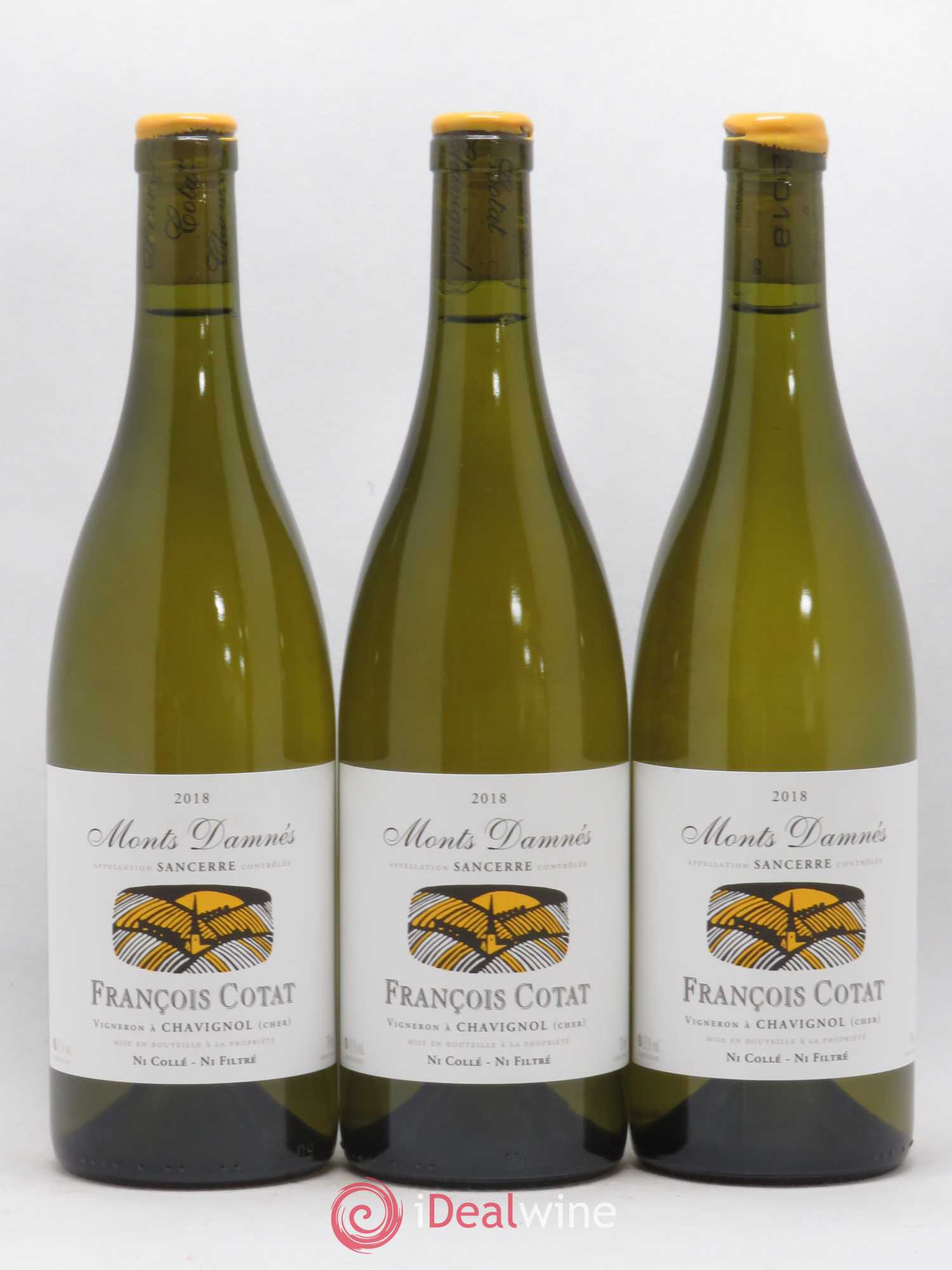 Sancerre Les Monts Damnés François Cotat 2018 - Lot de 3 bouteilles - 0