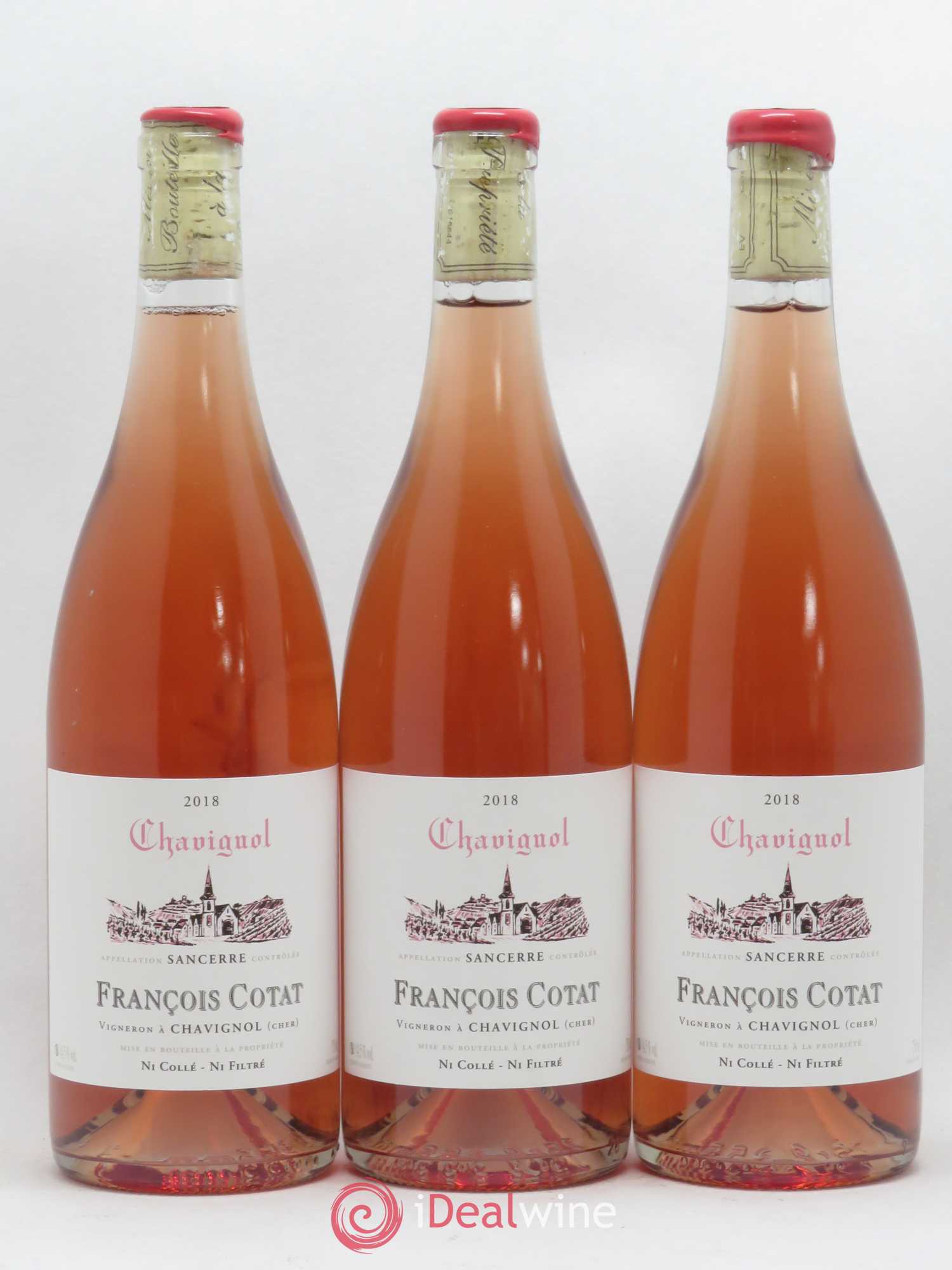Sancerre François Cotat Chavignol (sans prix de réserve) 2018 - Lotto di 3 bottiglie - 0