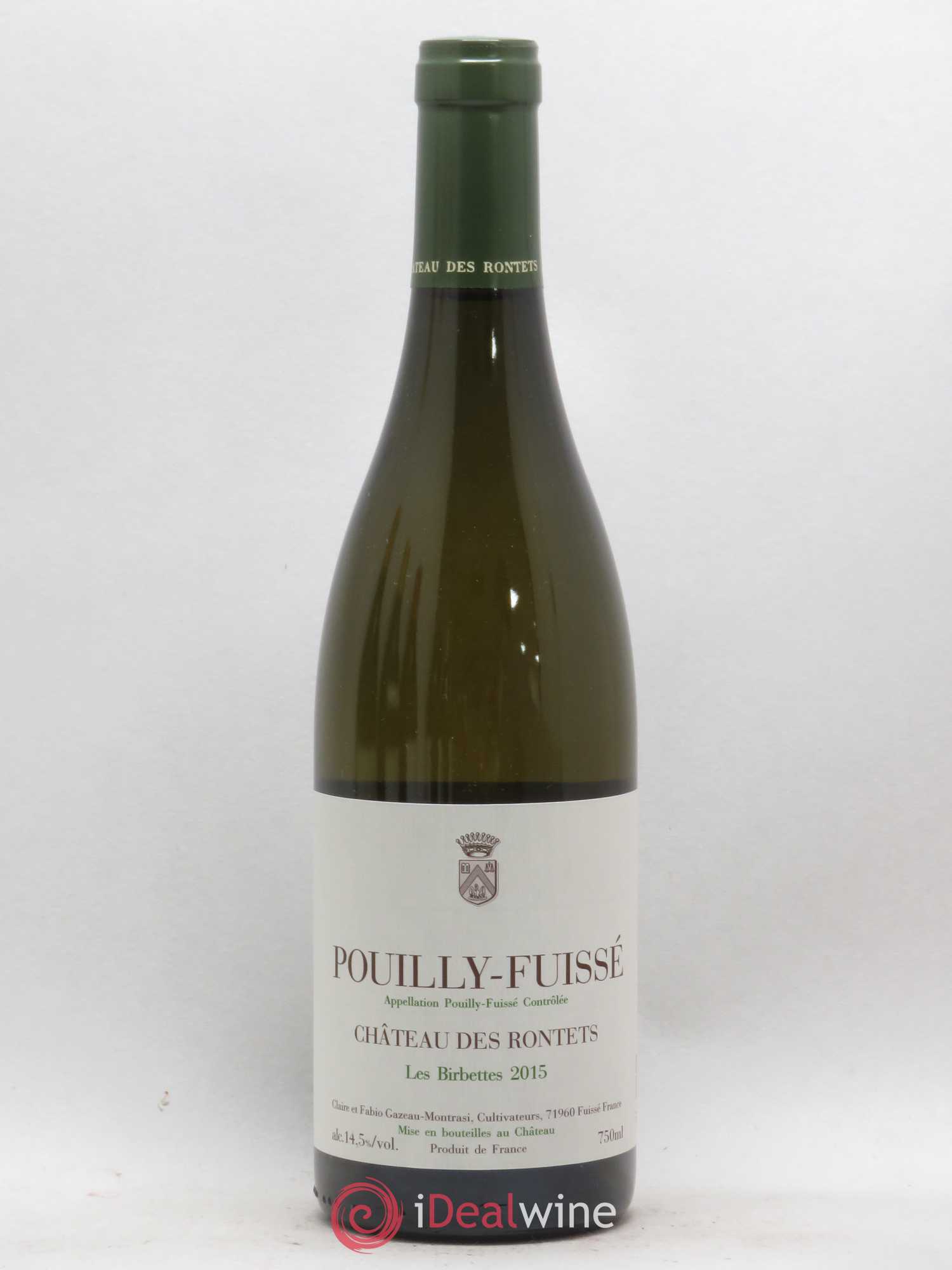 Pouilly-Fuissé Les Birbettes Château des Rontets 2015 - Lot de 1 bouteille - 0