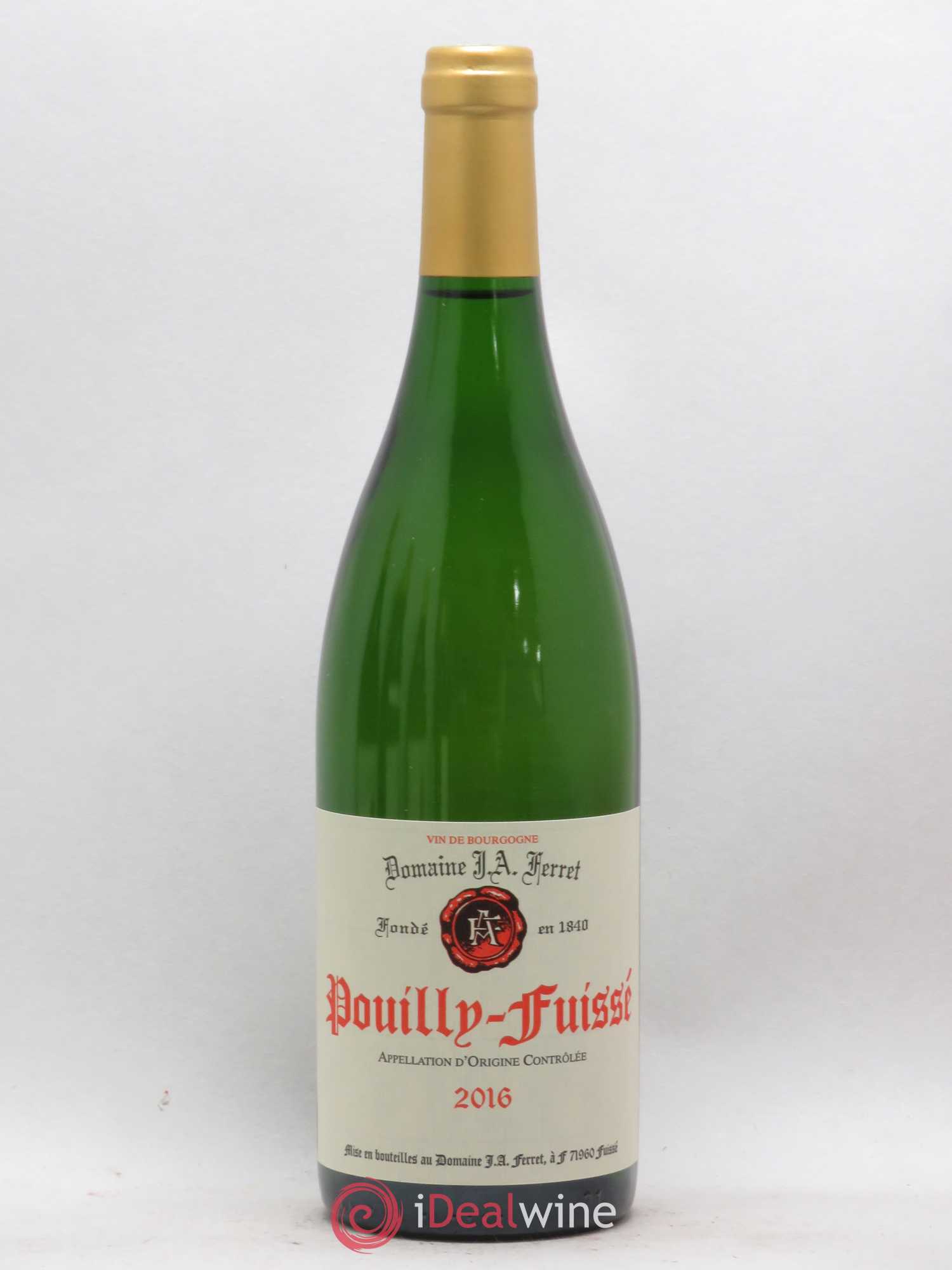 Pouilly-Fuissé J.A. Ferret (Domaine) 2016 - Lot de 1 bouteille - 0