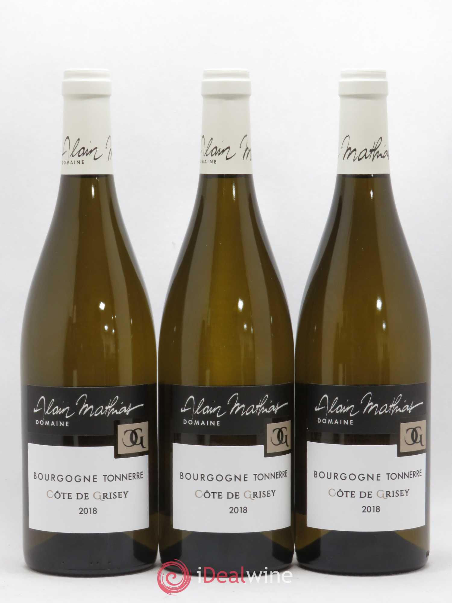 Bourgogne Tonnerre Côte de Grisey Alain Mathias (sans prix de réserve) 2018 - Posten von 3 Flaschen - 0