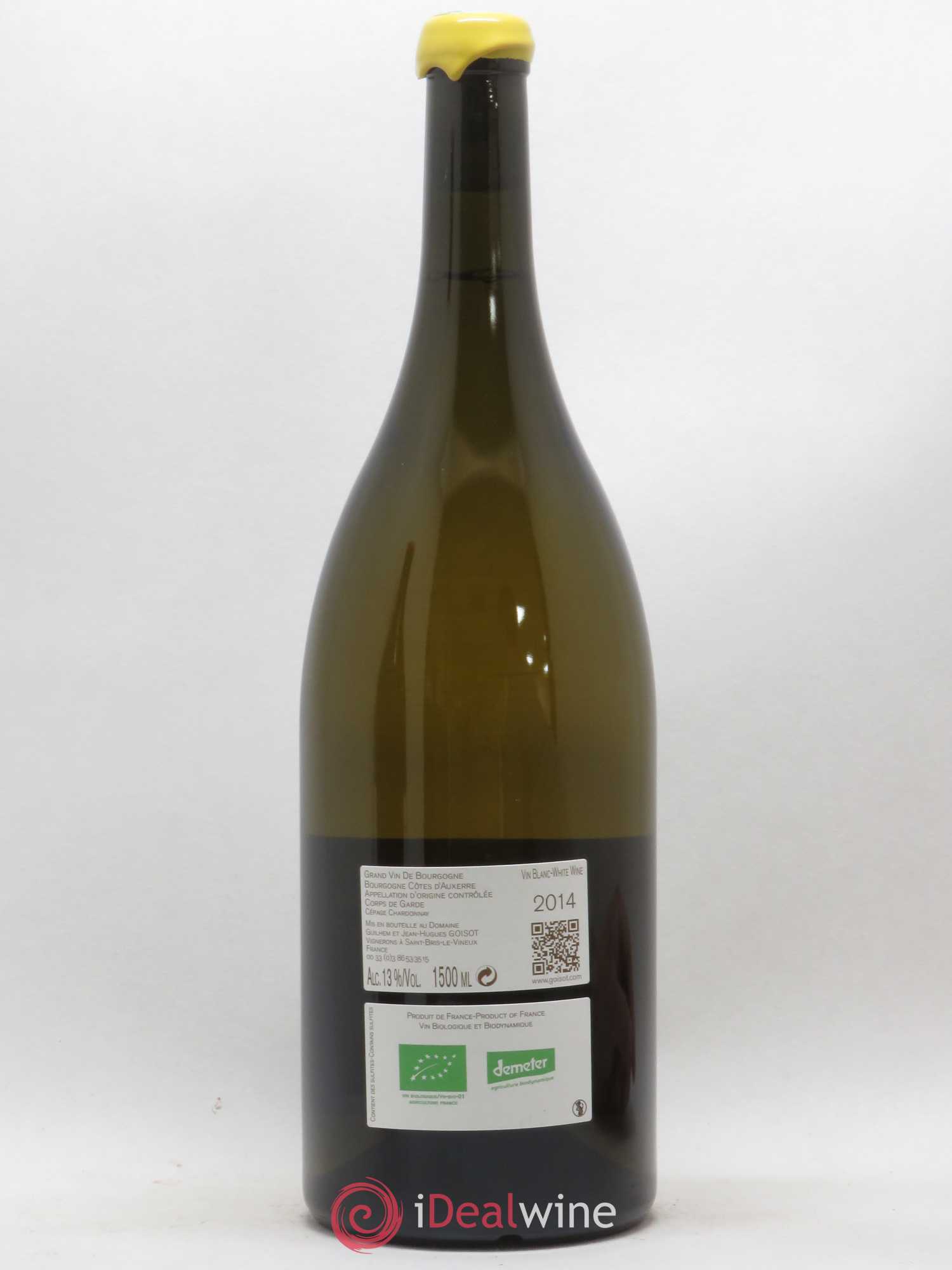 Bourgogne Côtes d'Auxerre Corps de Garde Goisot 2014 - Posten von 1 Magnum - 1