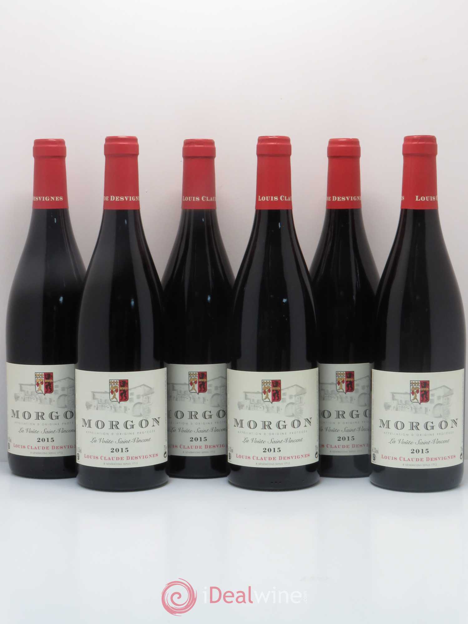 Morgon La Voûte Saint Vincent Louis-Claude Desvignes 2015 - Lot de 6 bouteilles - 0