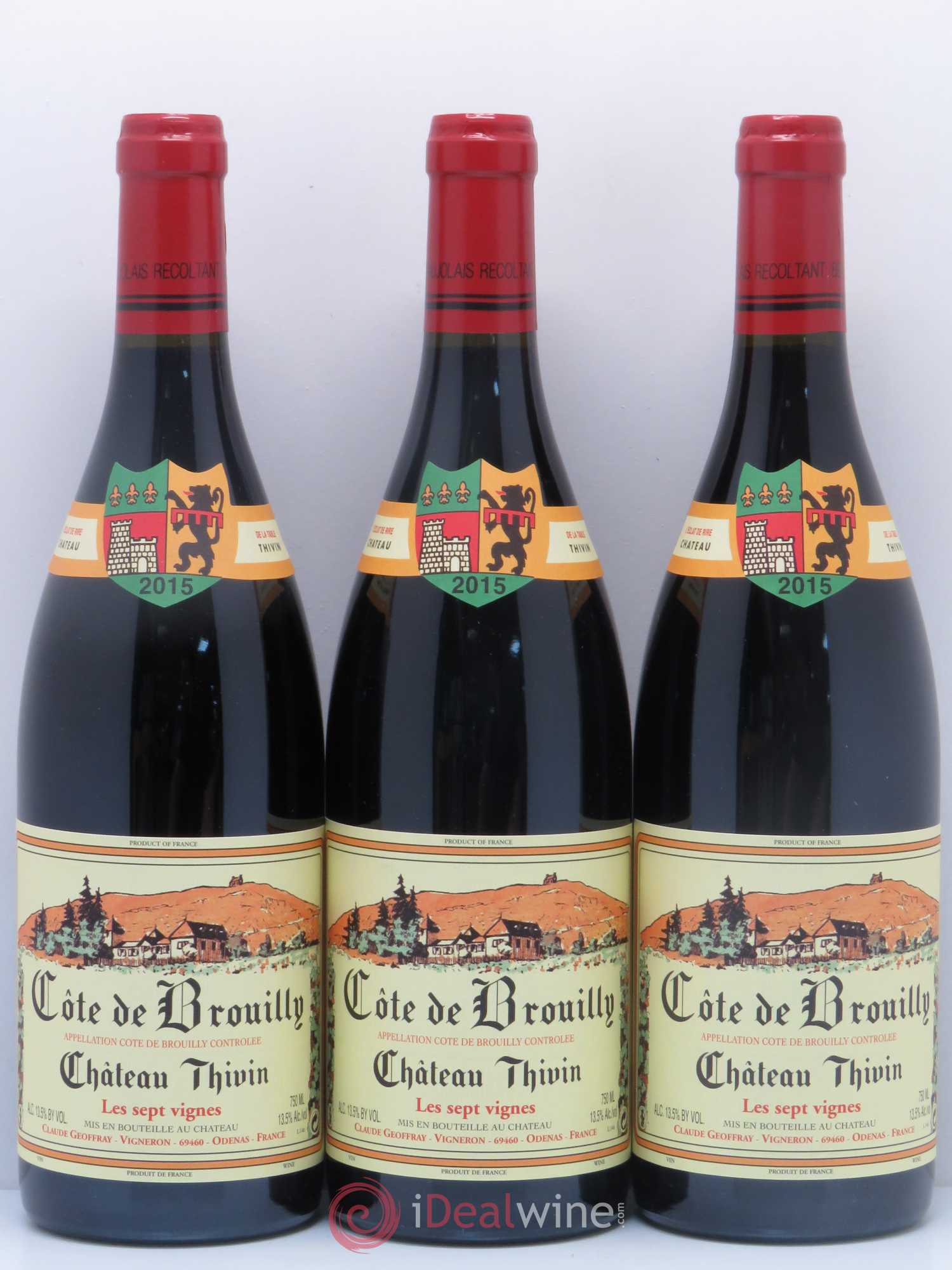 Côte de Brouilly Les 7 Vignes Château Thivin 2015 - Lot de 6 bouteilles - 2