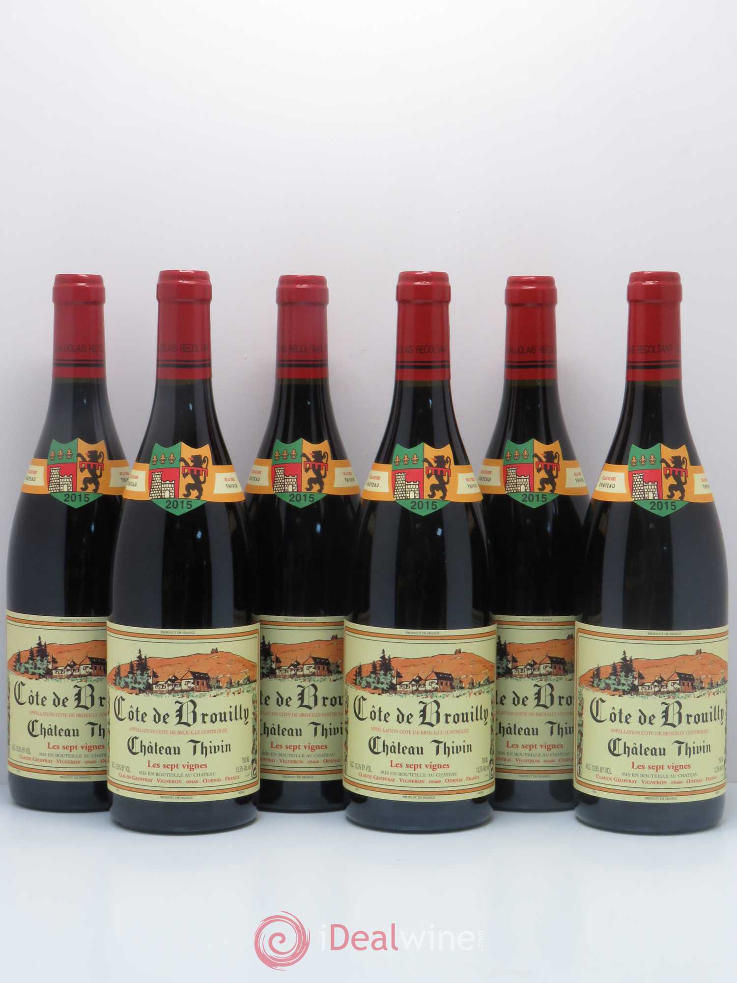 Côte de Brouilly Les 7 Vignes Château Thivin 2015 - Lot de 6 bouteilles - 0