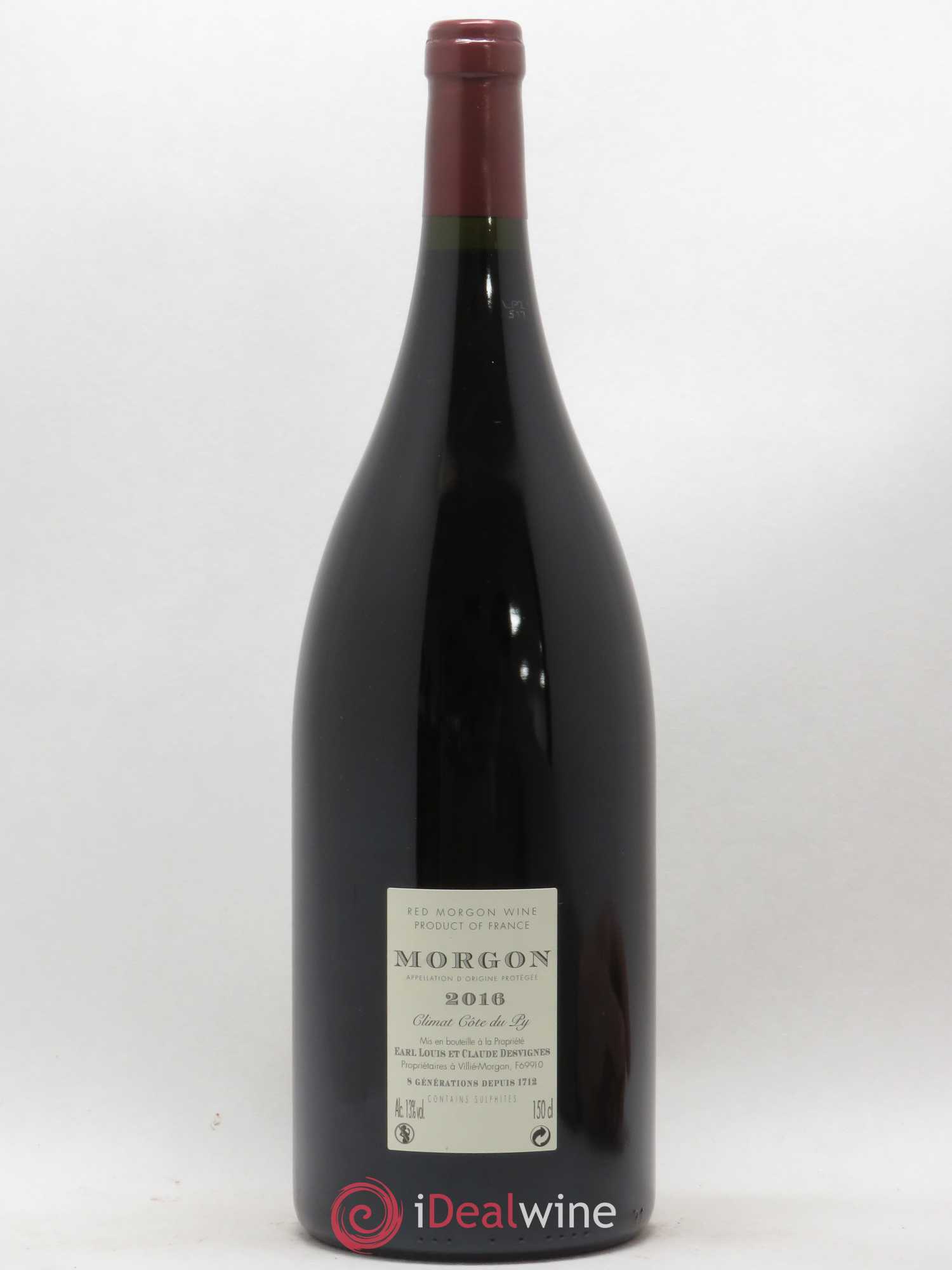 Morgon Côte du Py Louis-Claude Desvignes (sans prix de réserve) 2016 - Lot de 1 magnum - 1