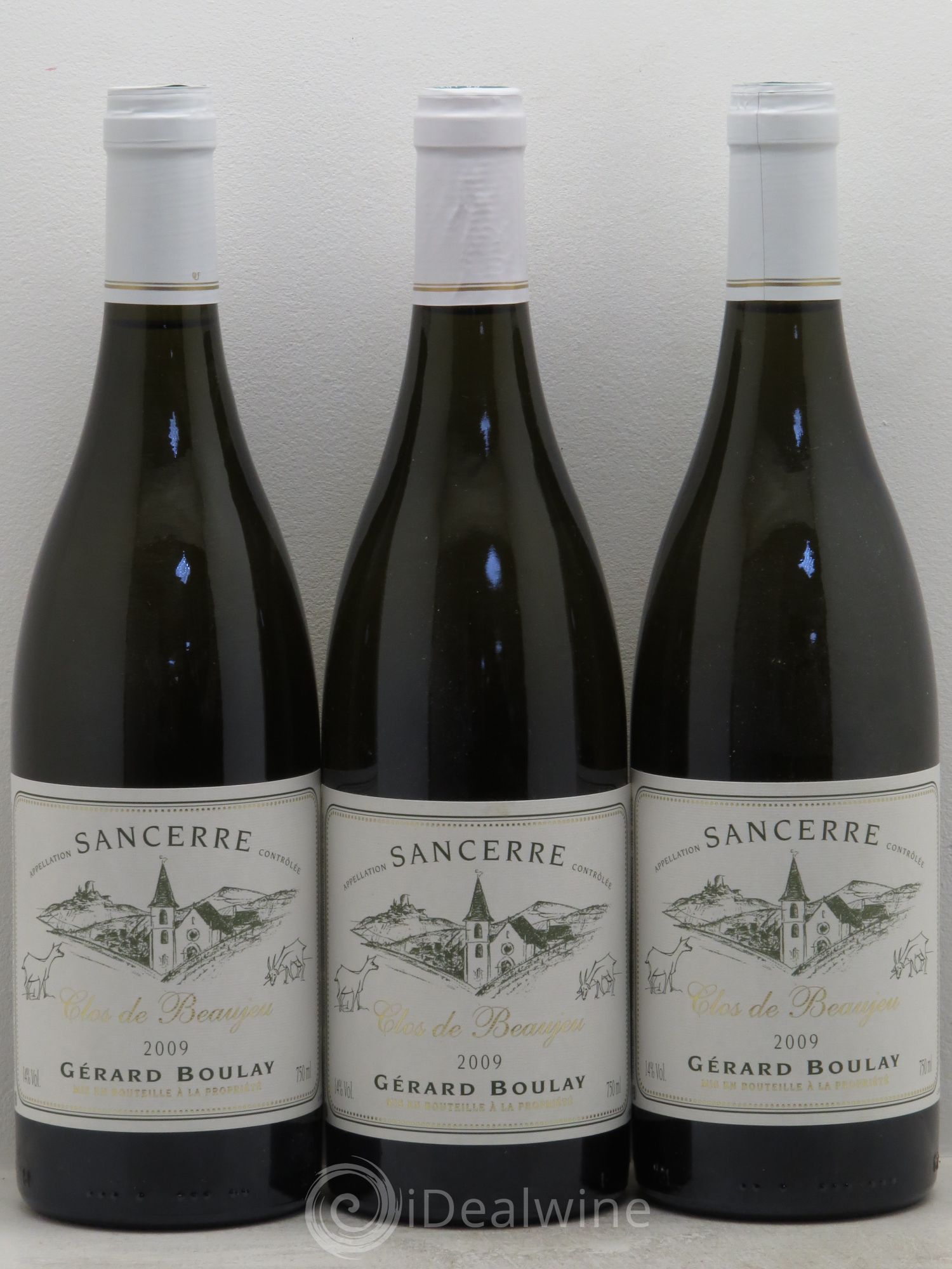 Sancerre Clos de Beaujeu Gérard Boulay 2009 - Lot de 3 bouteilles - 0