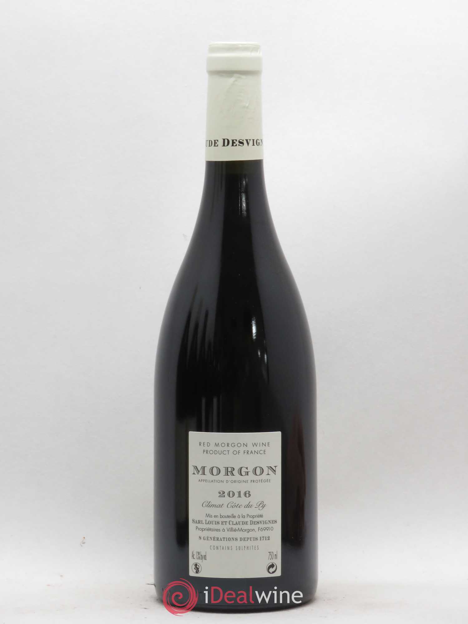 Morgon Côte de Py Javernières Louis-Claude Desvignes (sans prix de réserve) 2016 - Lot de 1 bouteille - 1