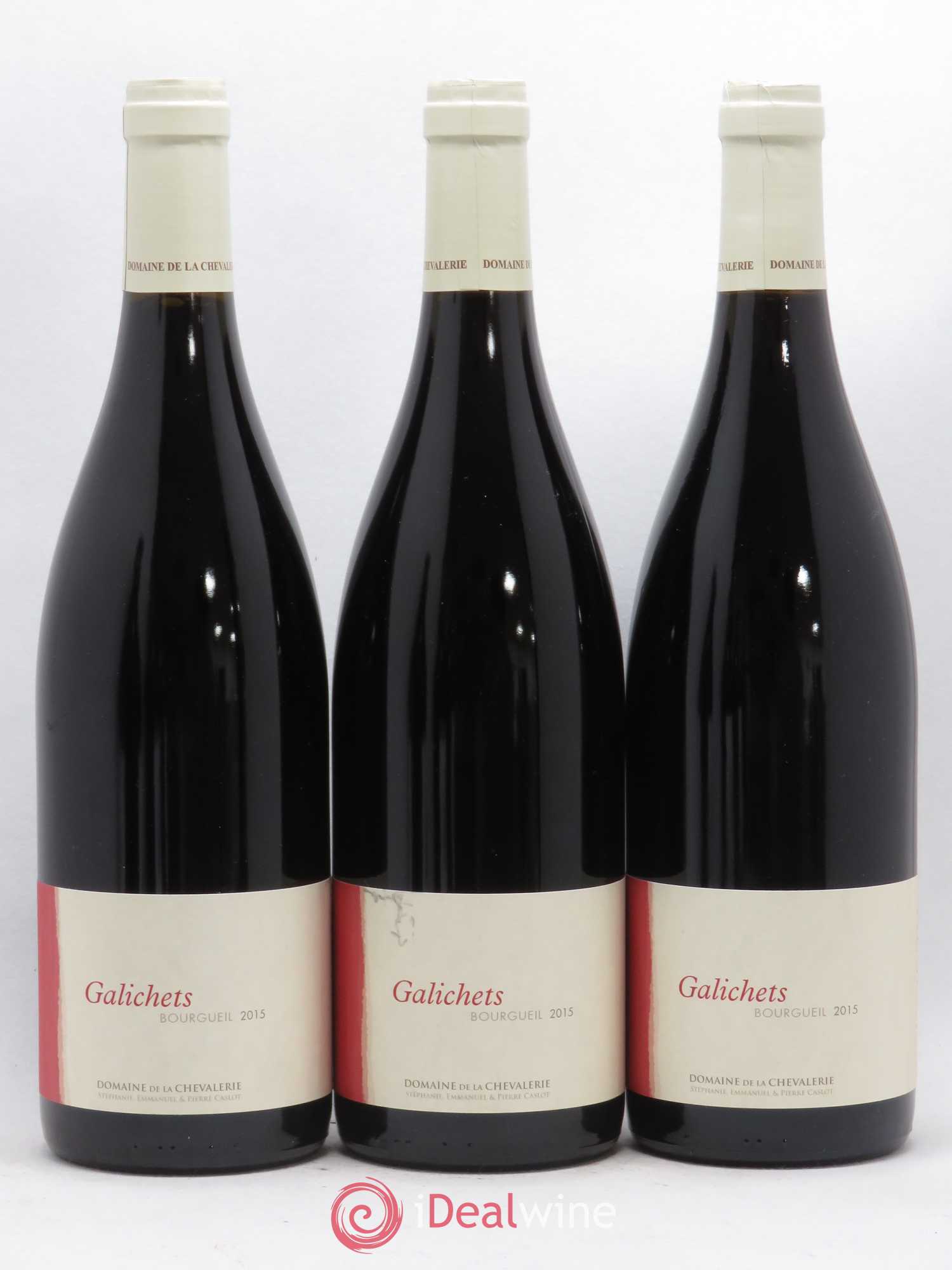 Bourgueil Galichets Domaine de la Chevalerie 2015 - Lot de 3 bouteilles - 0