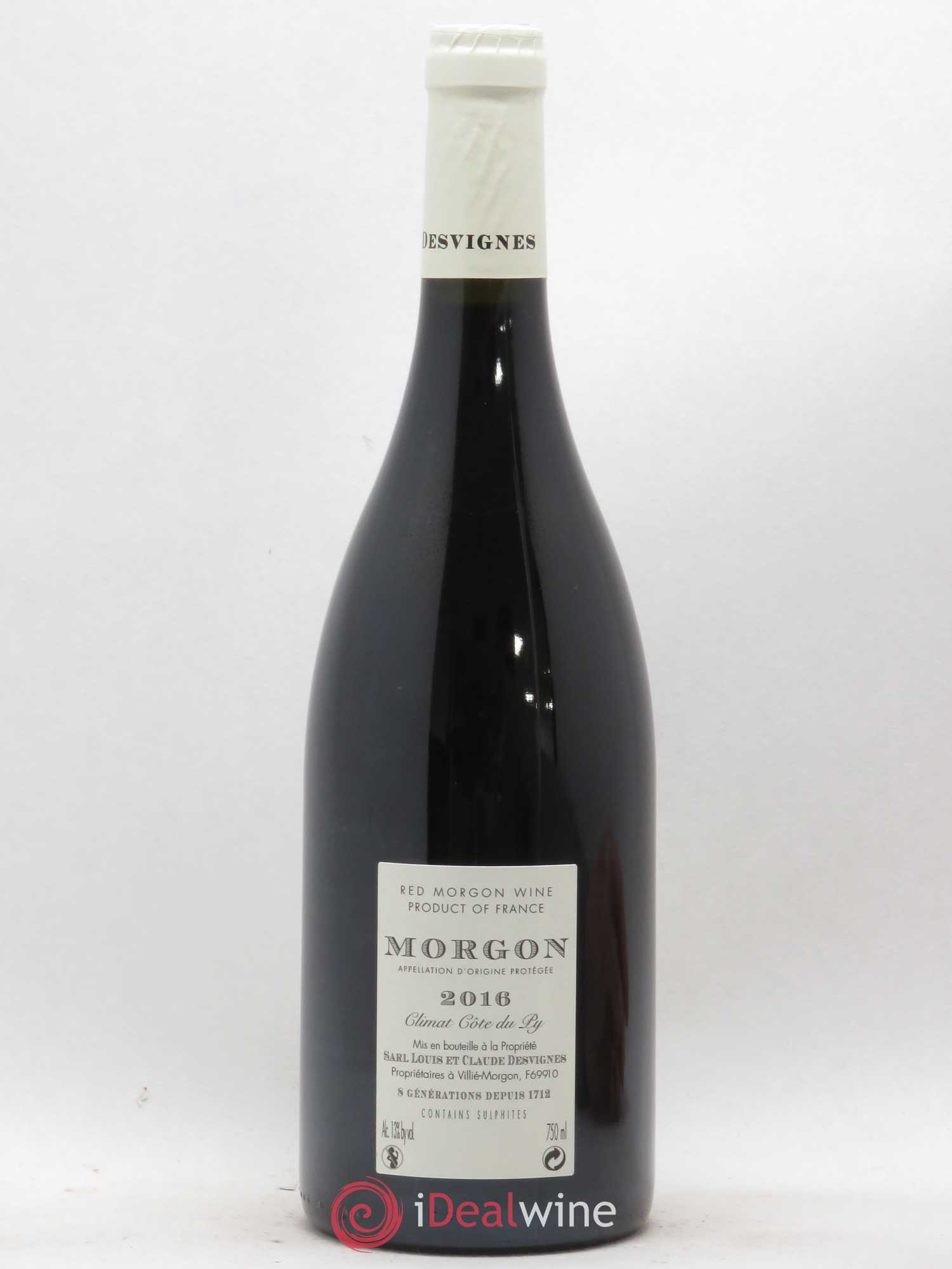 Morgon Côte de Py Javernières Louis-Claude Desvignes 2016 - Lot de 1 bouteille - 1