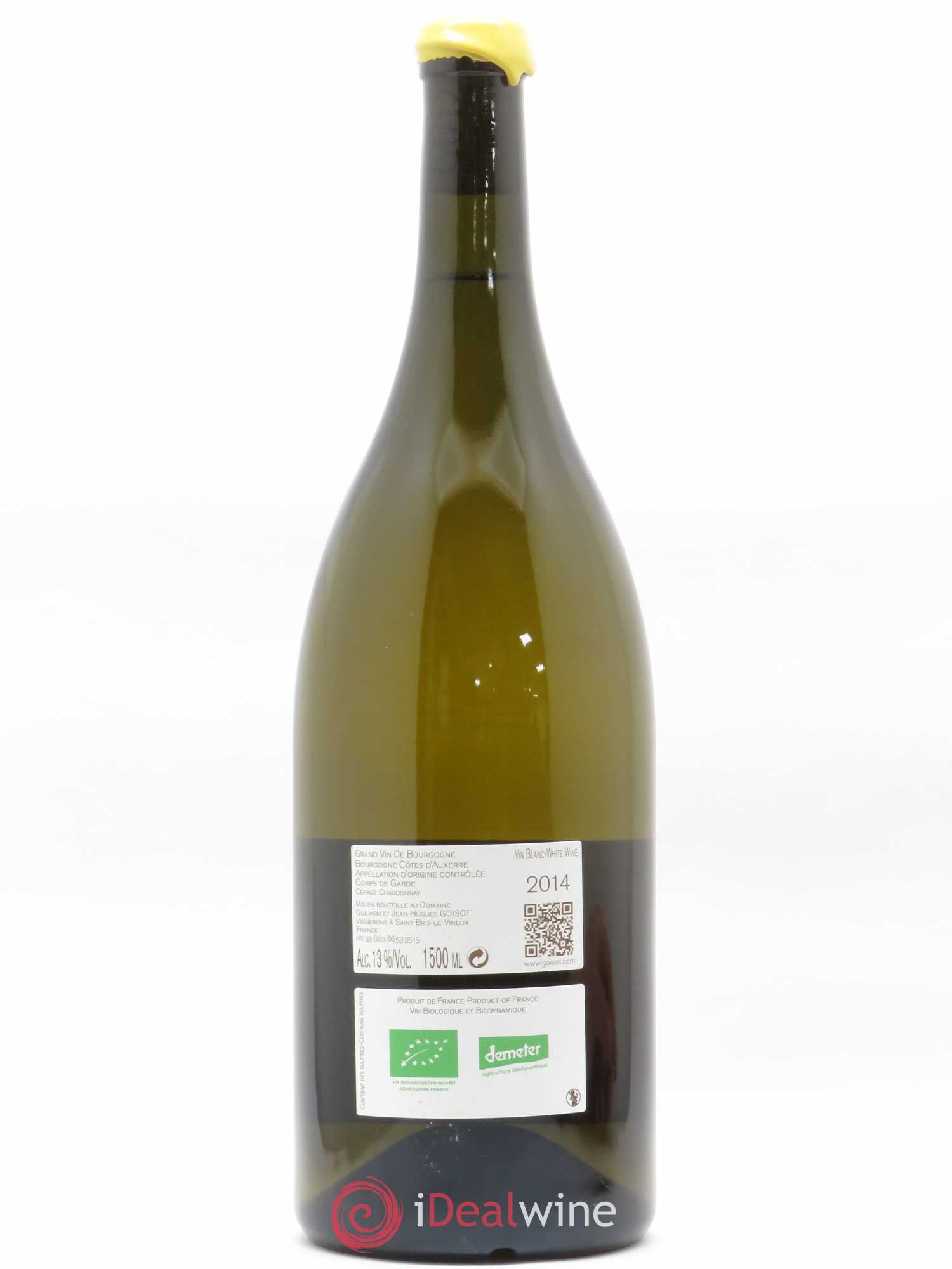 Bourgogne Côtes d'Auxerre Corps de Garde Domaine Goisot 2014 - Posten von 1 Magnum - 1