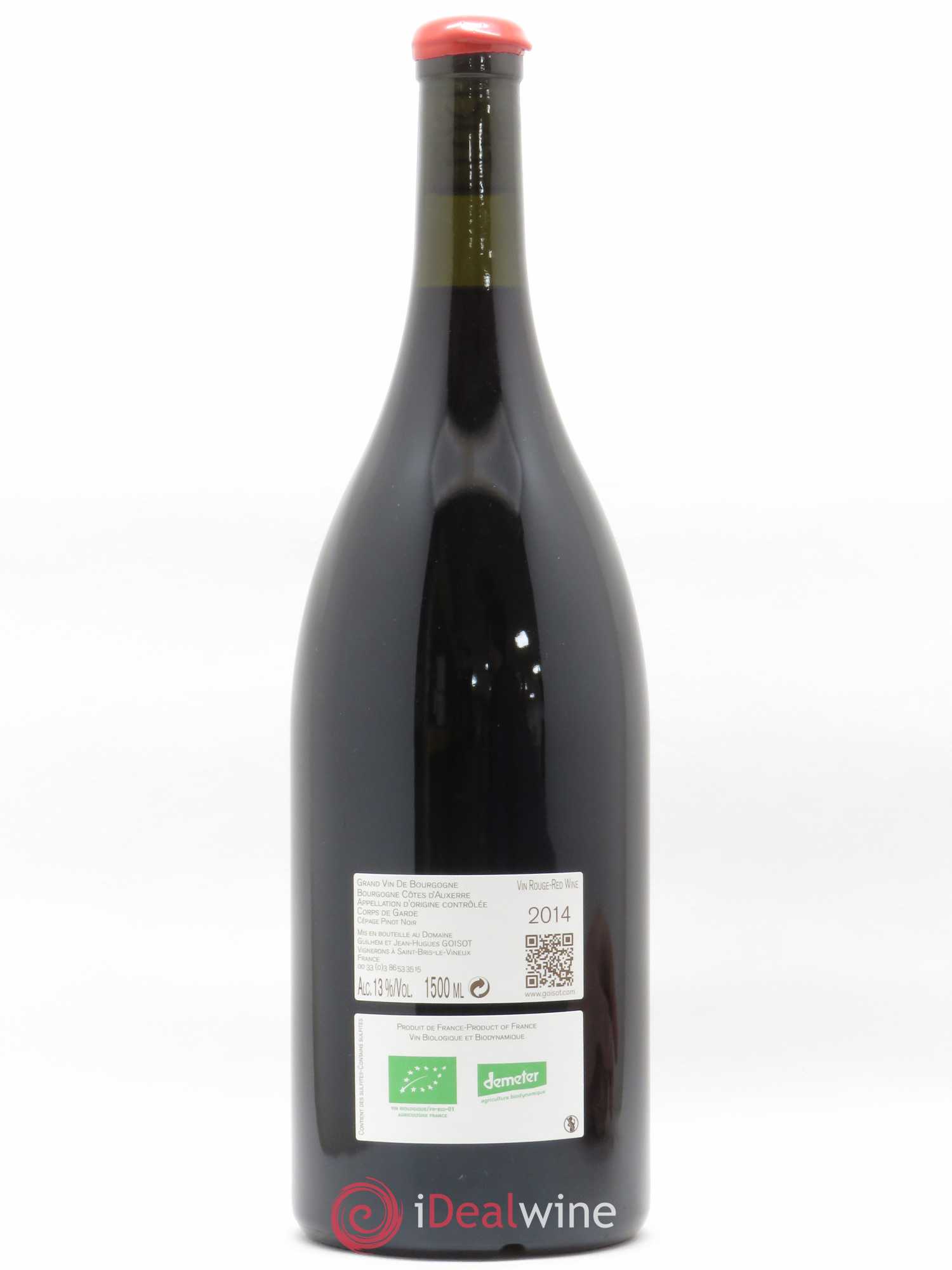 Bourgogne Côte d'Auxerre Corps de Garde Domaine Goisot 2014 - Posten von 1 Magnum - 1