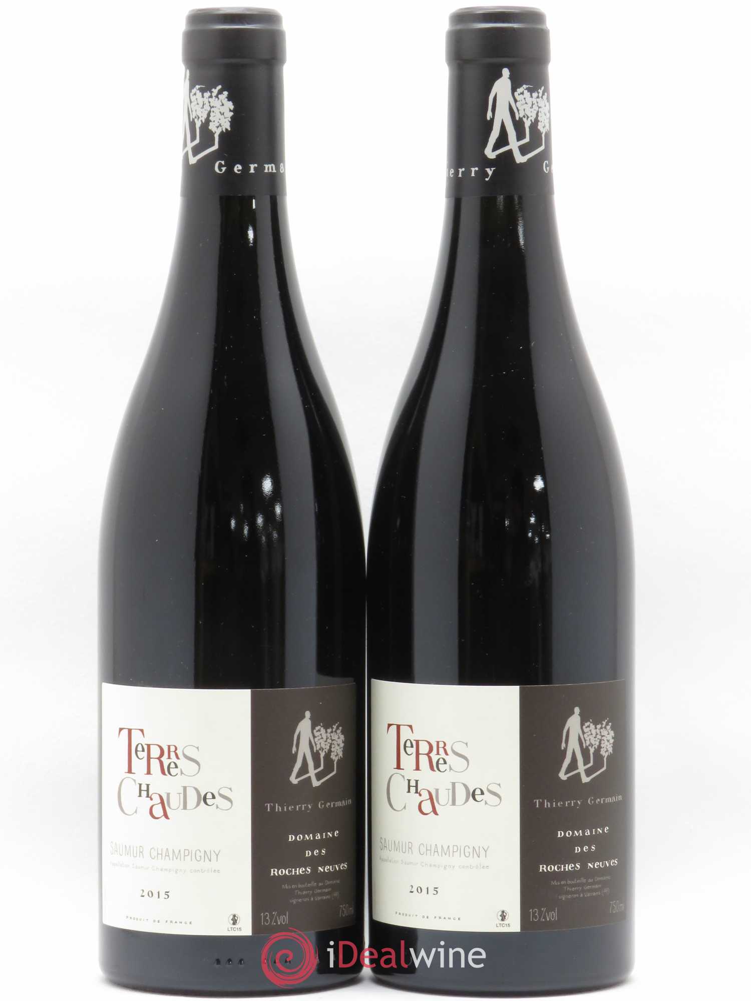 Saumur-Champigny Terres Chaudes Domaine des Roches Neuves - Thierry Germain 2015 - Lot de 2 bouteilles - 0