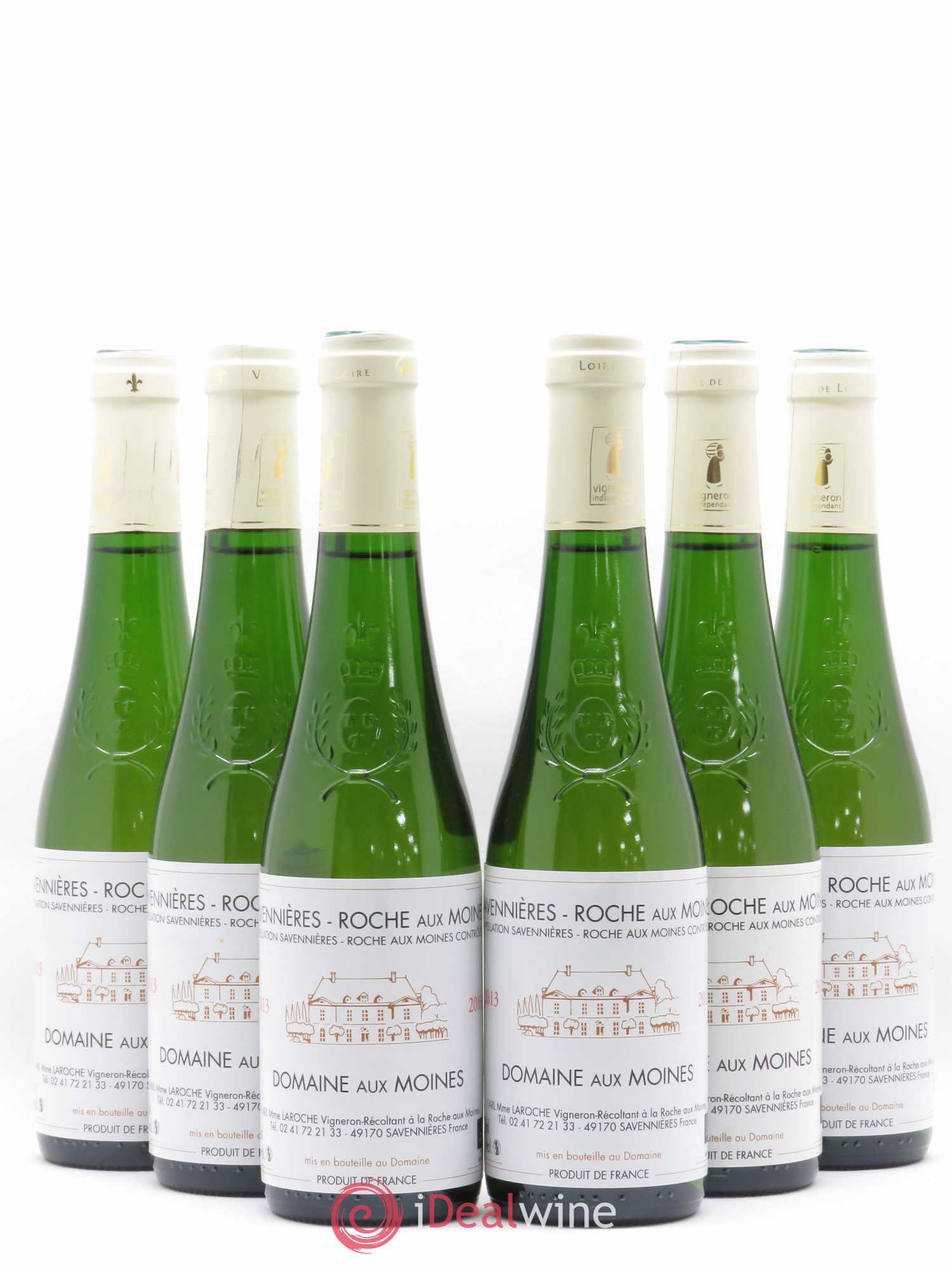 Savennières Roche aux Moines Domaine aux Moines (sans prix de réserve) 2013 - Posten von 6 Demi-Flaschen - 0