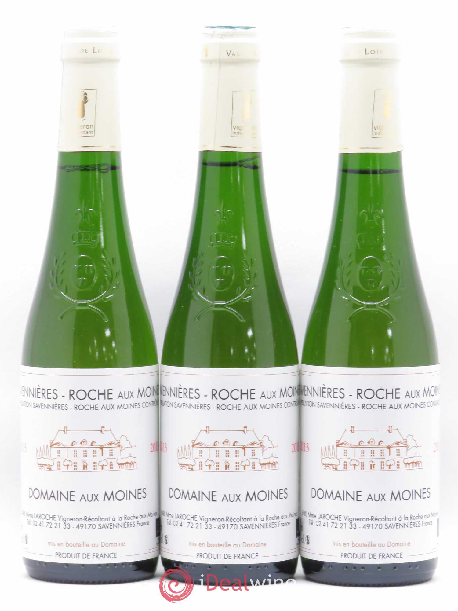 Savennières Roche aux Moines Domaine aux Moines (sans prix de réserve) 2013 - Posten von 3 Demi-Flaschen - 0