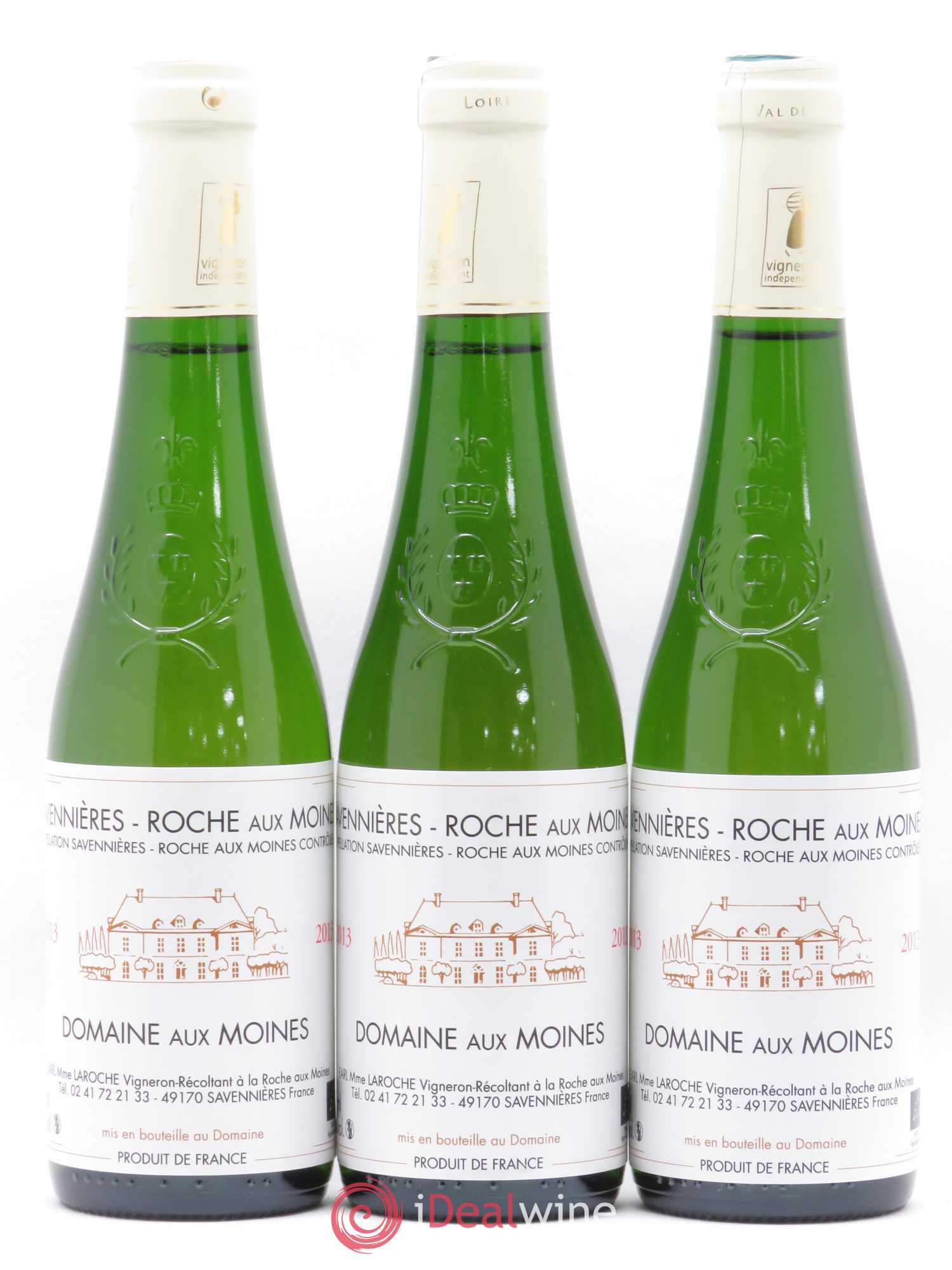 Savennières Roche aux Moines Domaine aux Moines (sans prix de réserve) 2013 - Posten von 3 Demi-Flaschen - 0