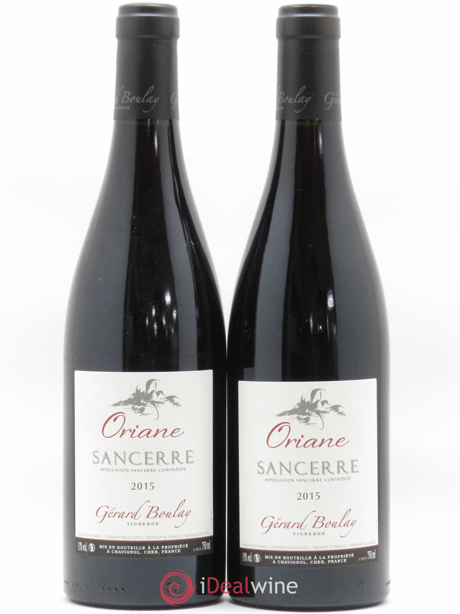 Sancerre Oriane Gérard Boulay (sans prix de réserve) 2015 - Lot de 2 bouteilles - 0