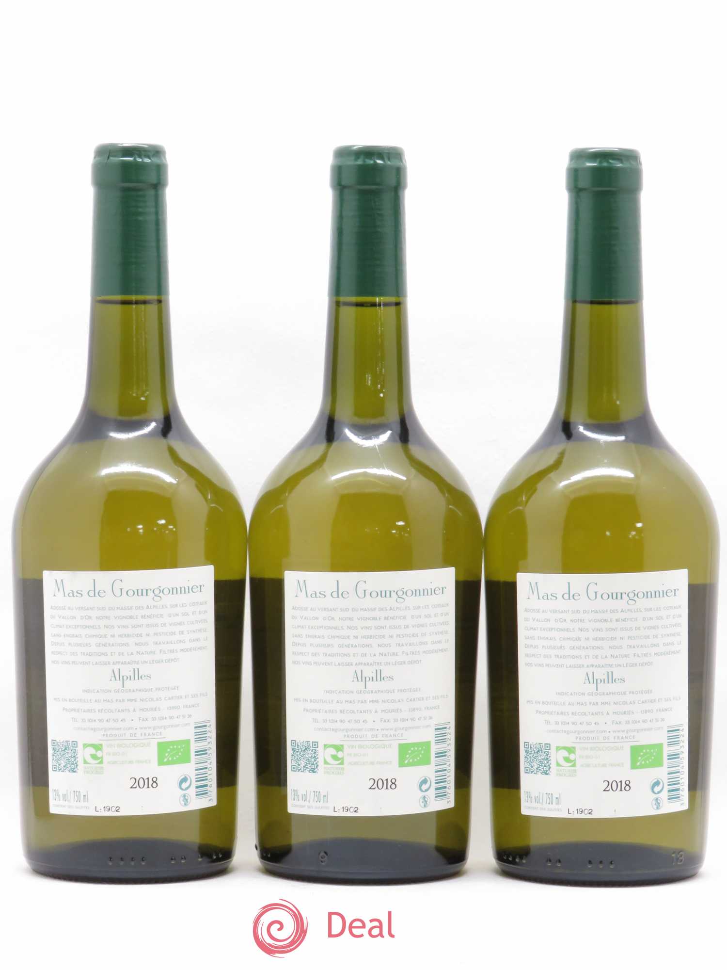 Divers IGP Alpilles Mas de Gourgonnier (sans prix de réserve) 2018 - Posten von 3 Flaschen - 1