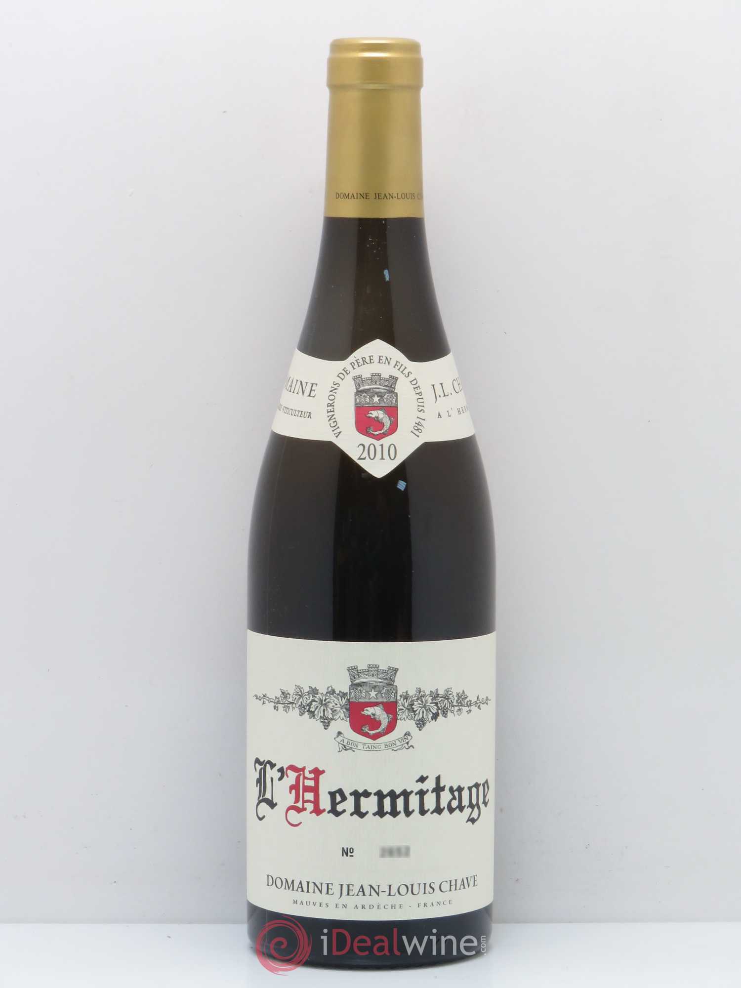Hermitage Jean-Louis Chave 2010 - Lot de 1 bouteille - 0