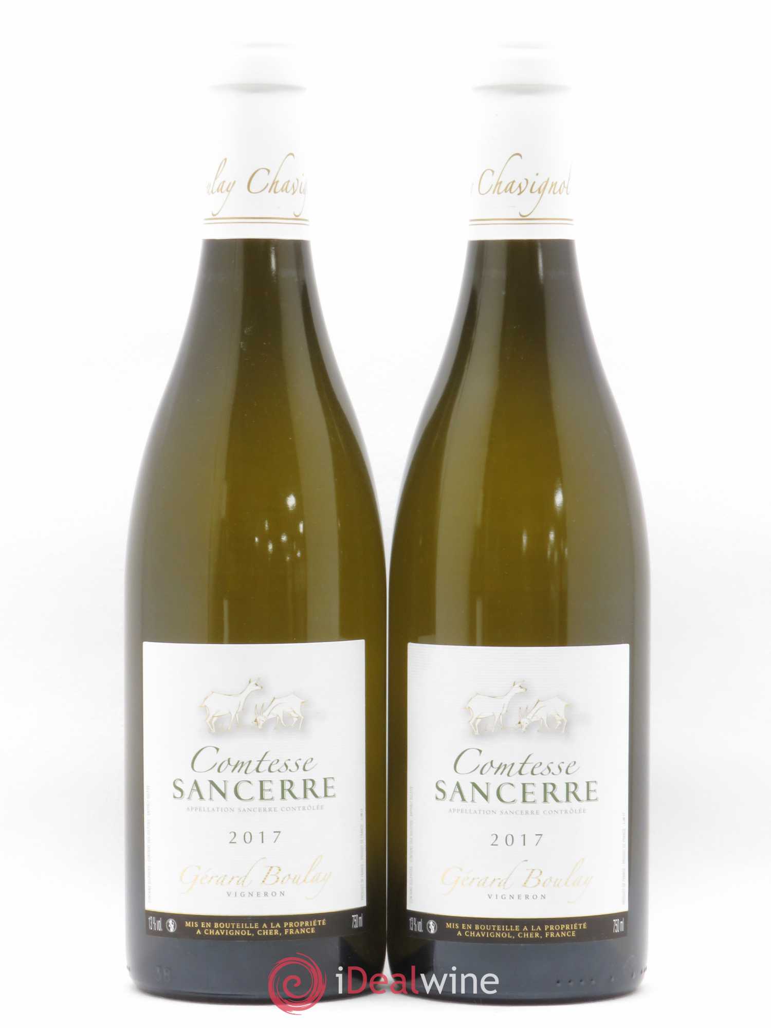 Sancerre Comtesse Gérard Boulay (sans prix de réserve) 2017 - Lot de 2 bouteilles - 0