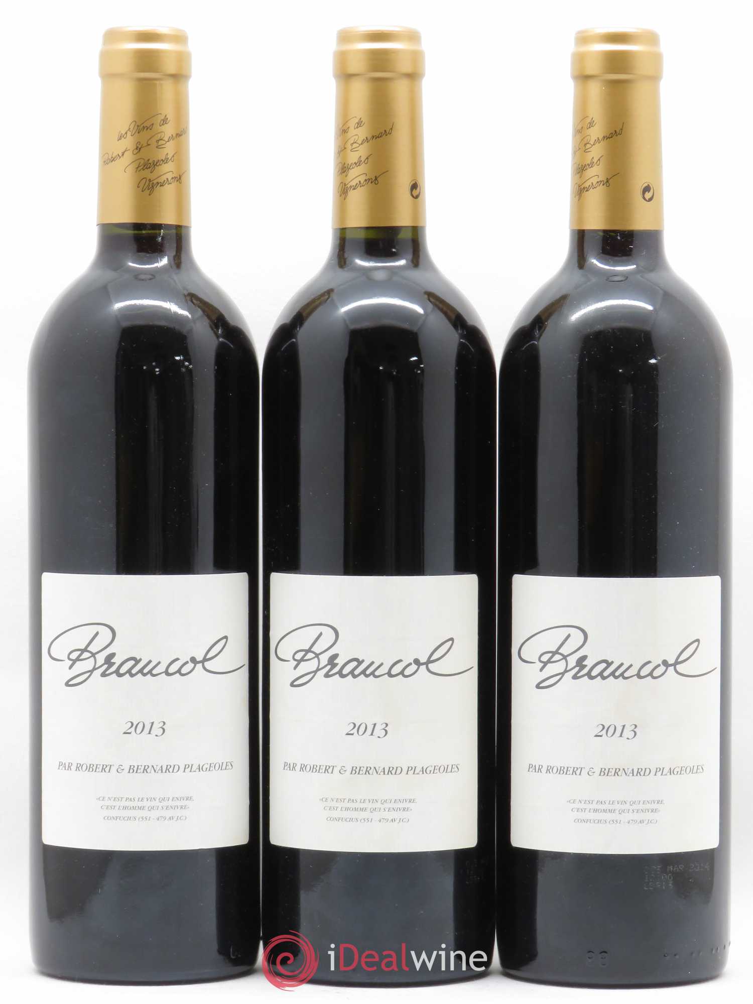 Gaillac Braucol Domaine Plageoles (sans prix de réserve) 2013 - Posten von 3 Flaschen - 0