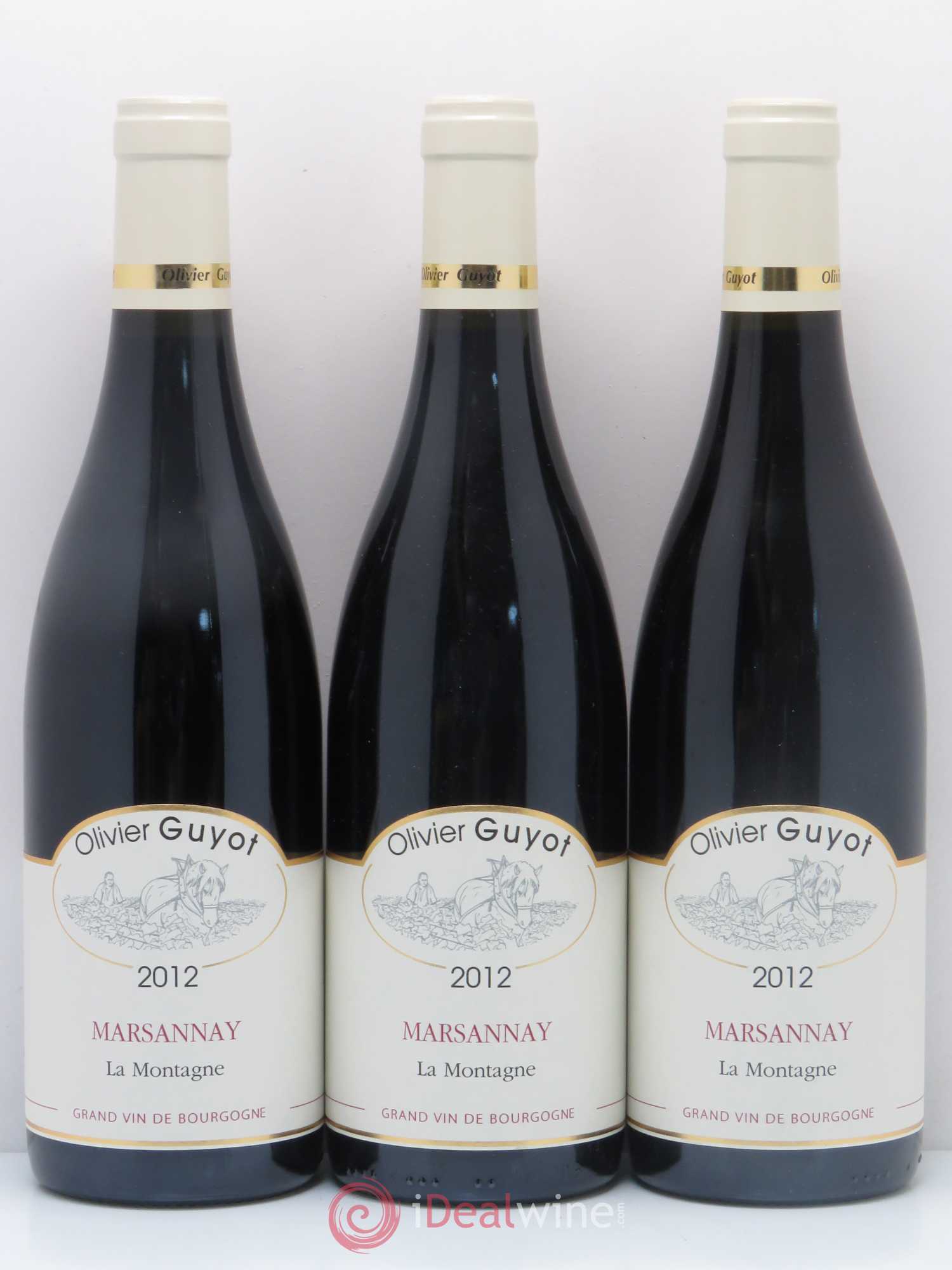 Marsannay La Montagne - Olivier Guyot 2012 - Posten von 3 Flaschen - 0