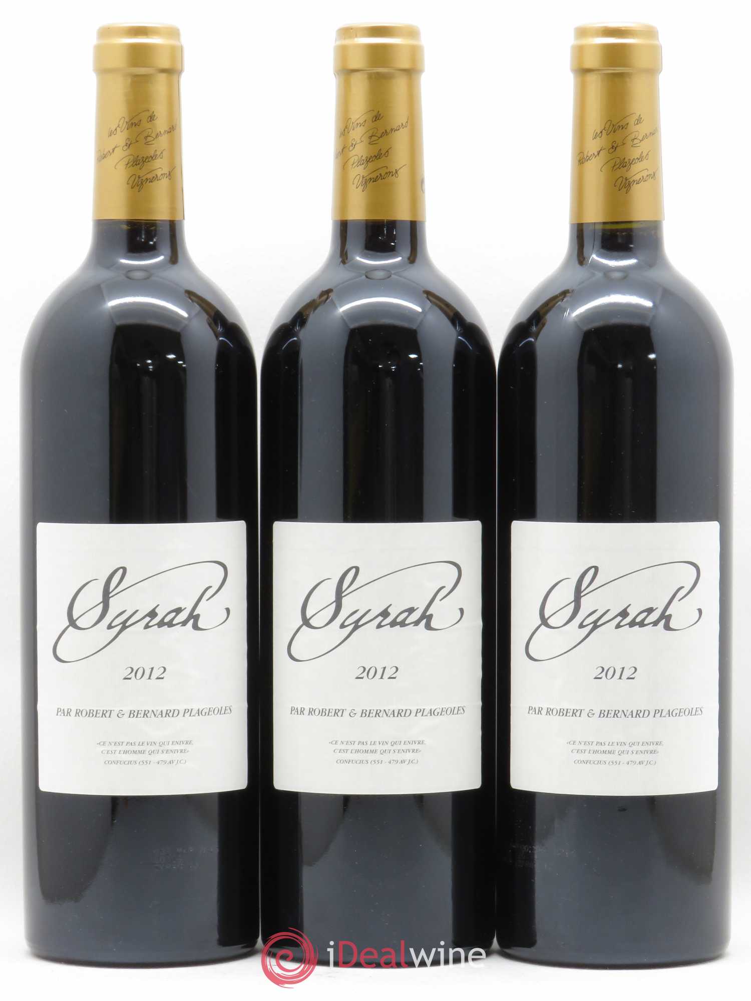 Gaillac Syrah Domaine Plageoles (sans prix de réserve) 2012 - Posten von 3 Flaschen - 0
