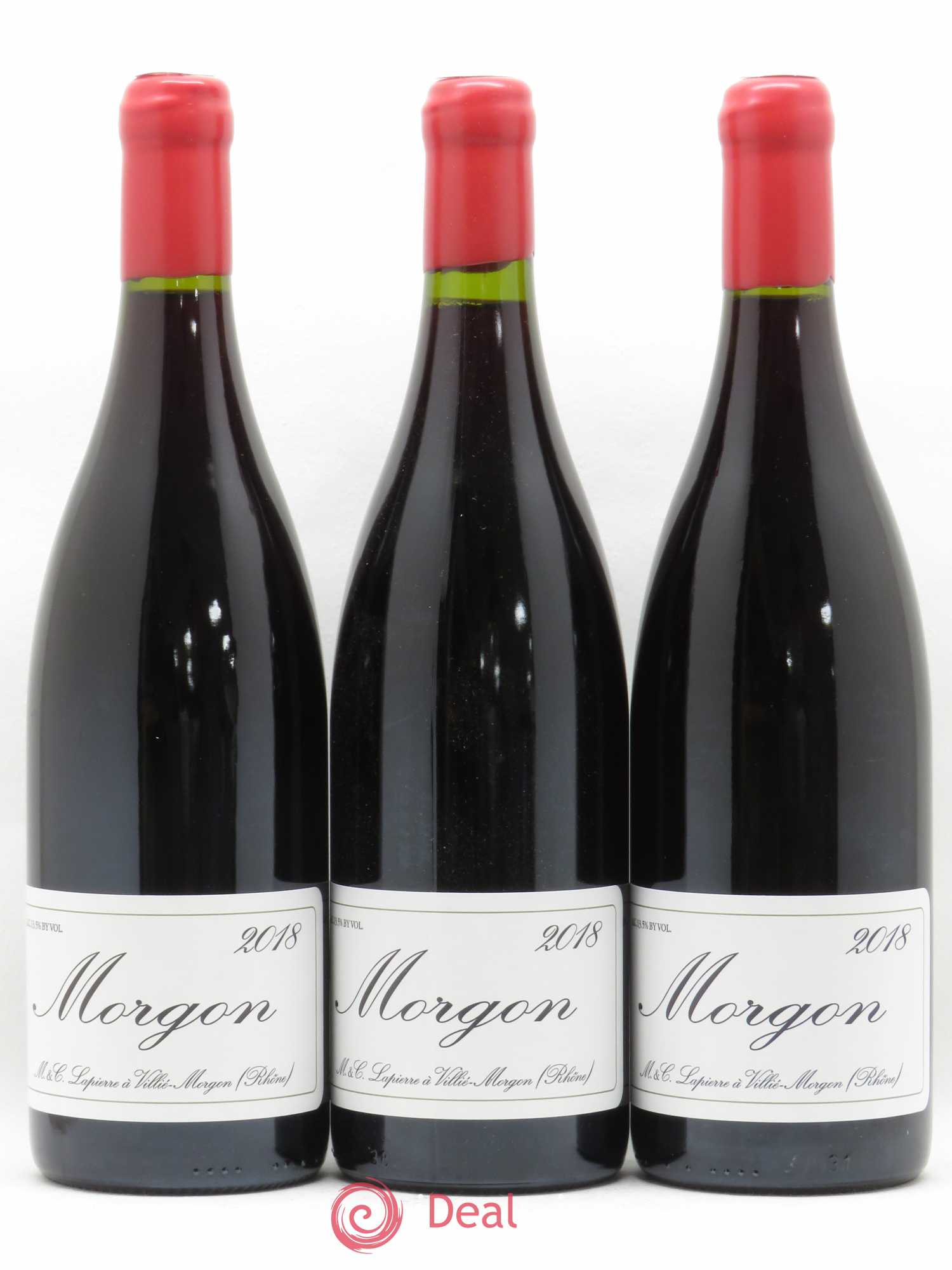 Morgon Marcel Lapierre (Domaine) (sans prix de réserve) 2018 - Lot de 3 bouteilles - 0