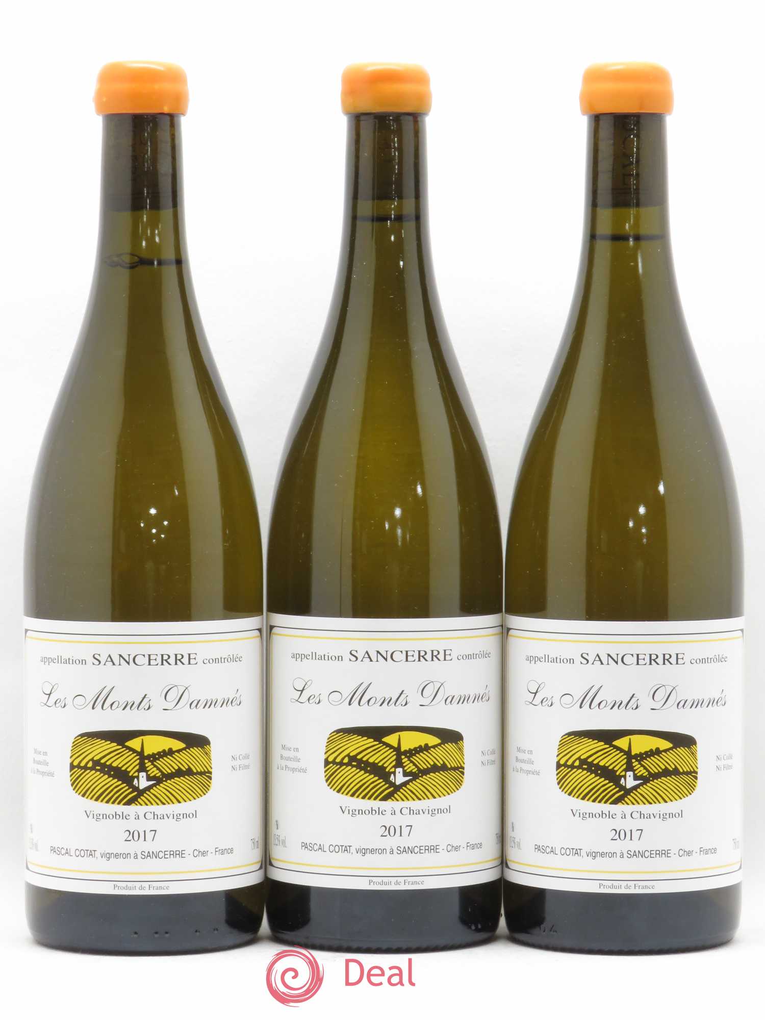 Sancerre Les Monts Damnés Pascal Cotat 2017 - Lot de 3 bouteilles - 0