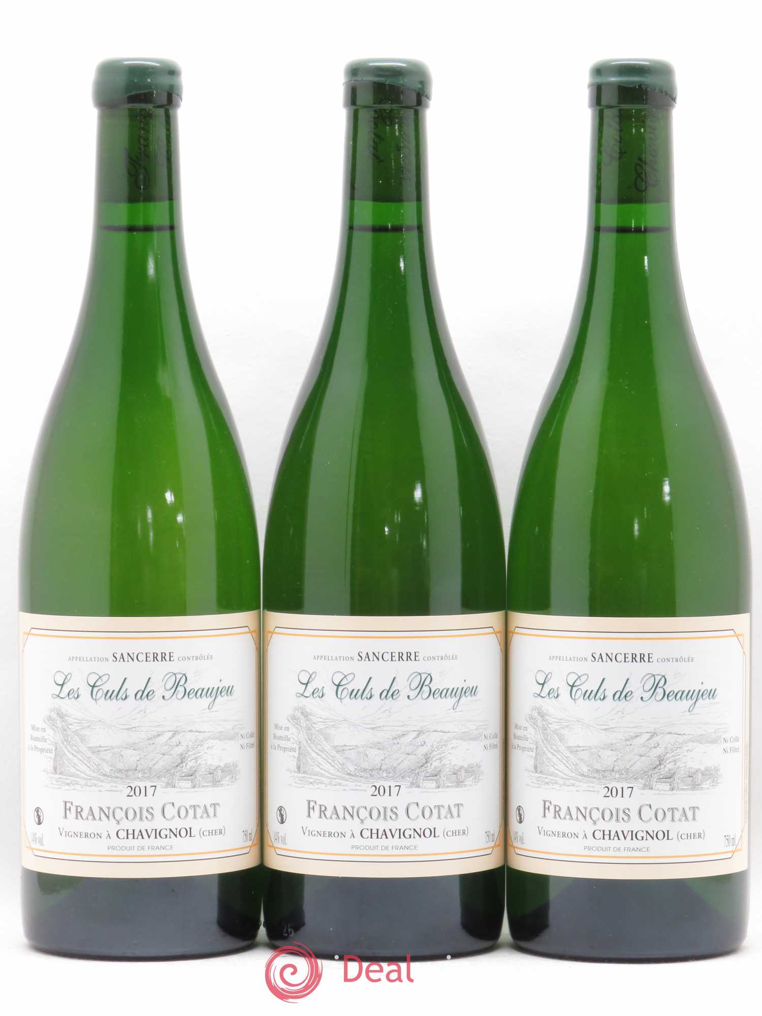 Sancerre Les Culs de Beaujeu François Cotat 2017 - Lot de 3 bouteilles - 0