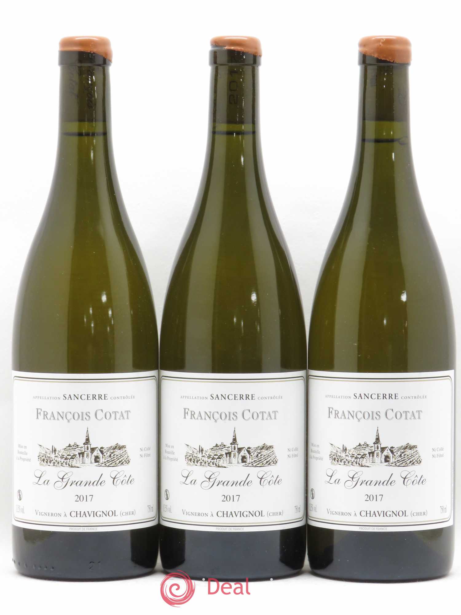 Sancerre La Grande Côte François Cotat (sans prix de réserve) 2017 - Lot de 3 bouteilles - 0
