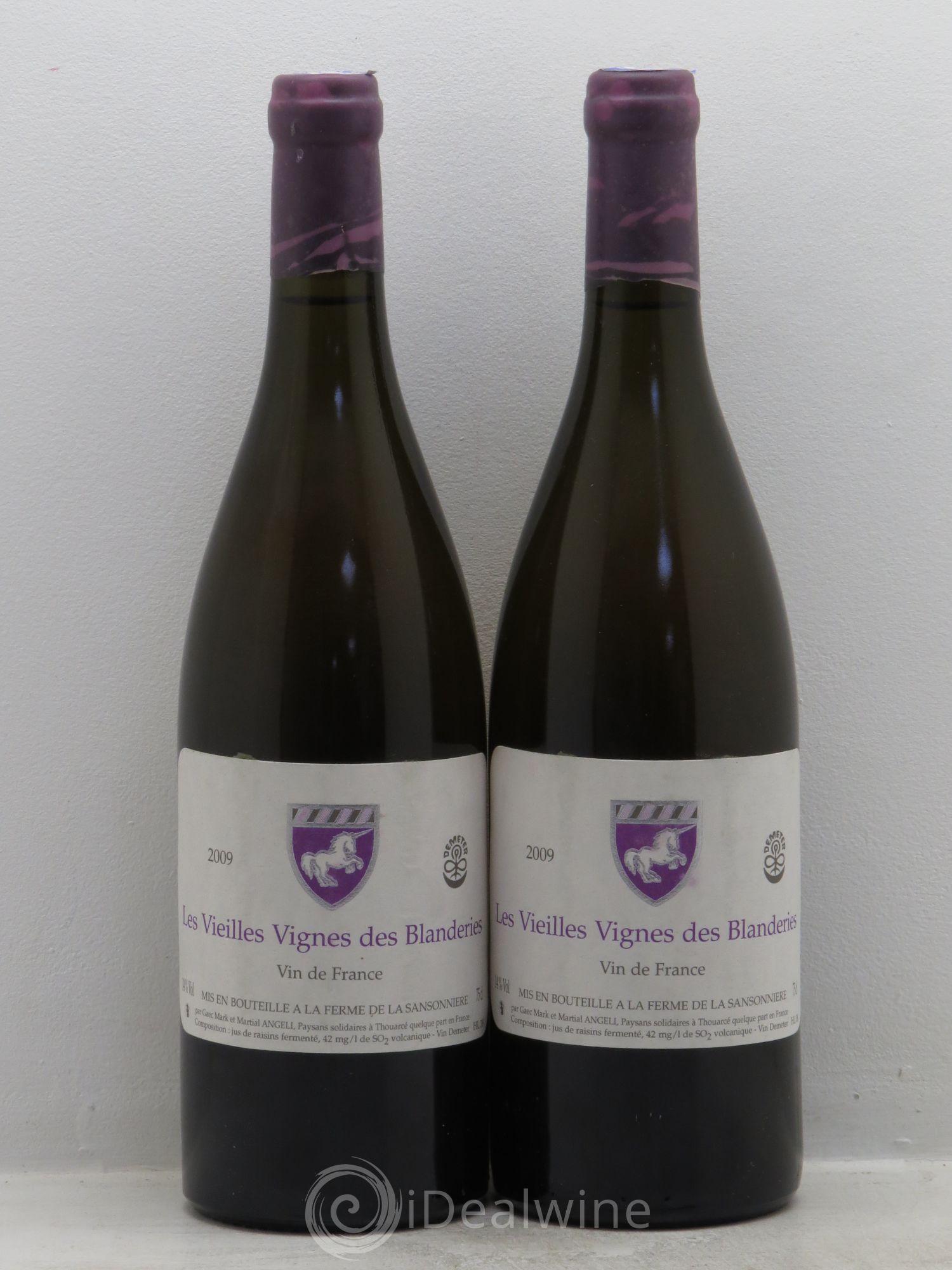 Vin de France Vieilles Vignes des Blanderies - Mark Angeli 2009 - Posten von 2 Flaschen - 0