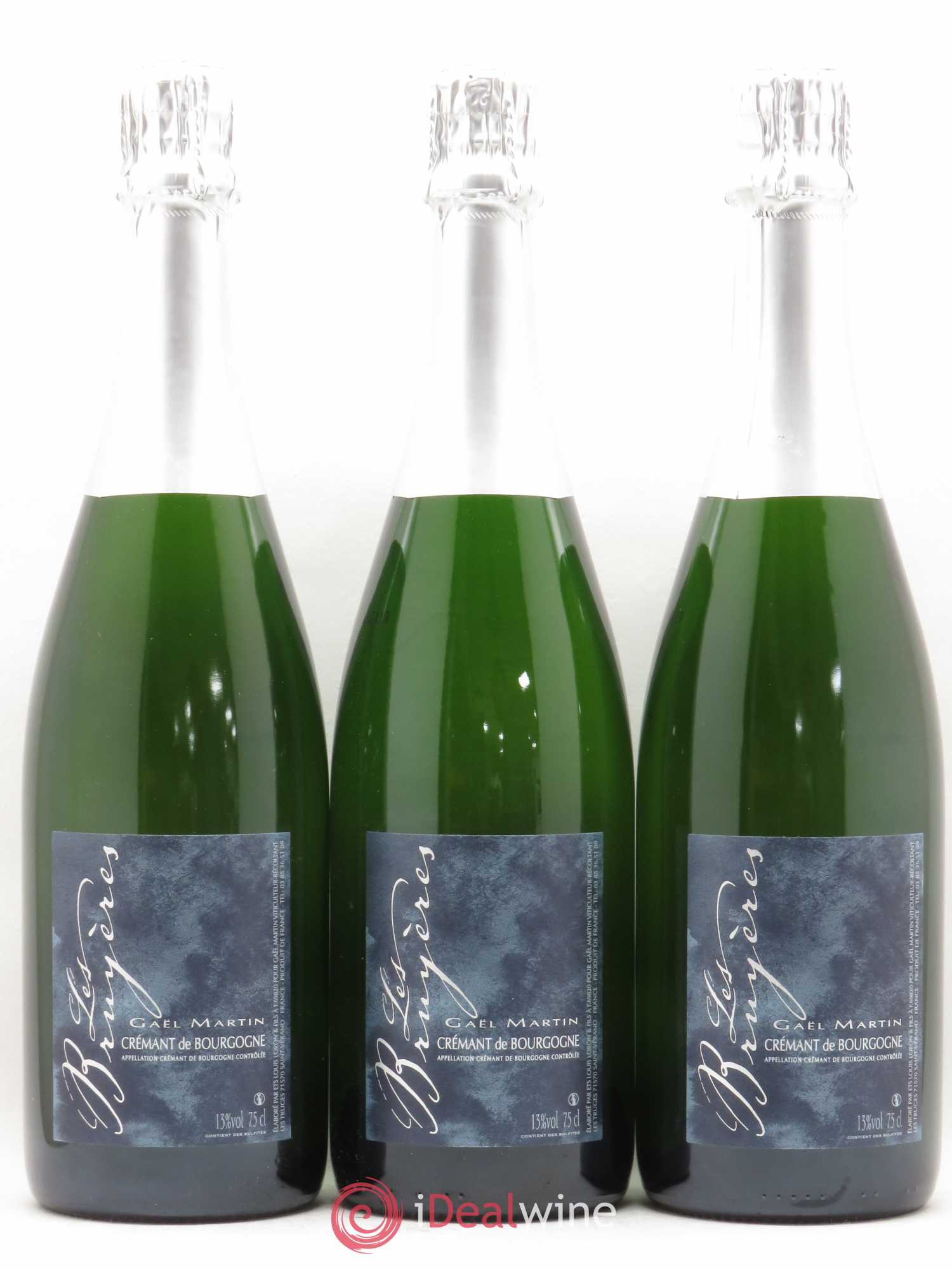 Crémant de Bourgogne Les Bruyères Domaine Gael Martin (sans prix de réserve) - Posten von 6 Flaschen - 1