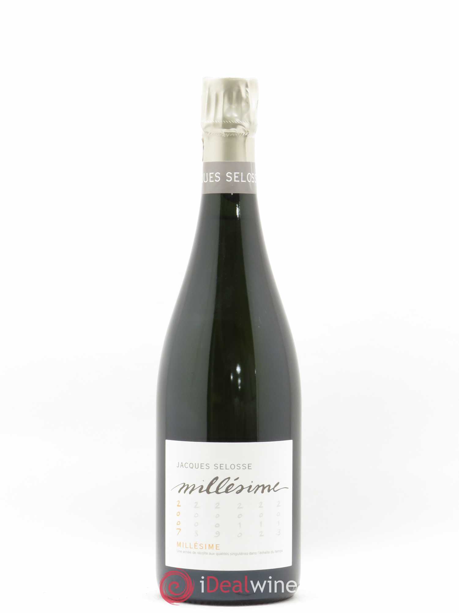 1er Cru Millésimé Extra-Brut Jacques Selosse 2007 - Lot de 1 bouteille - 0