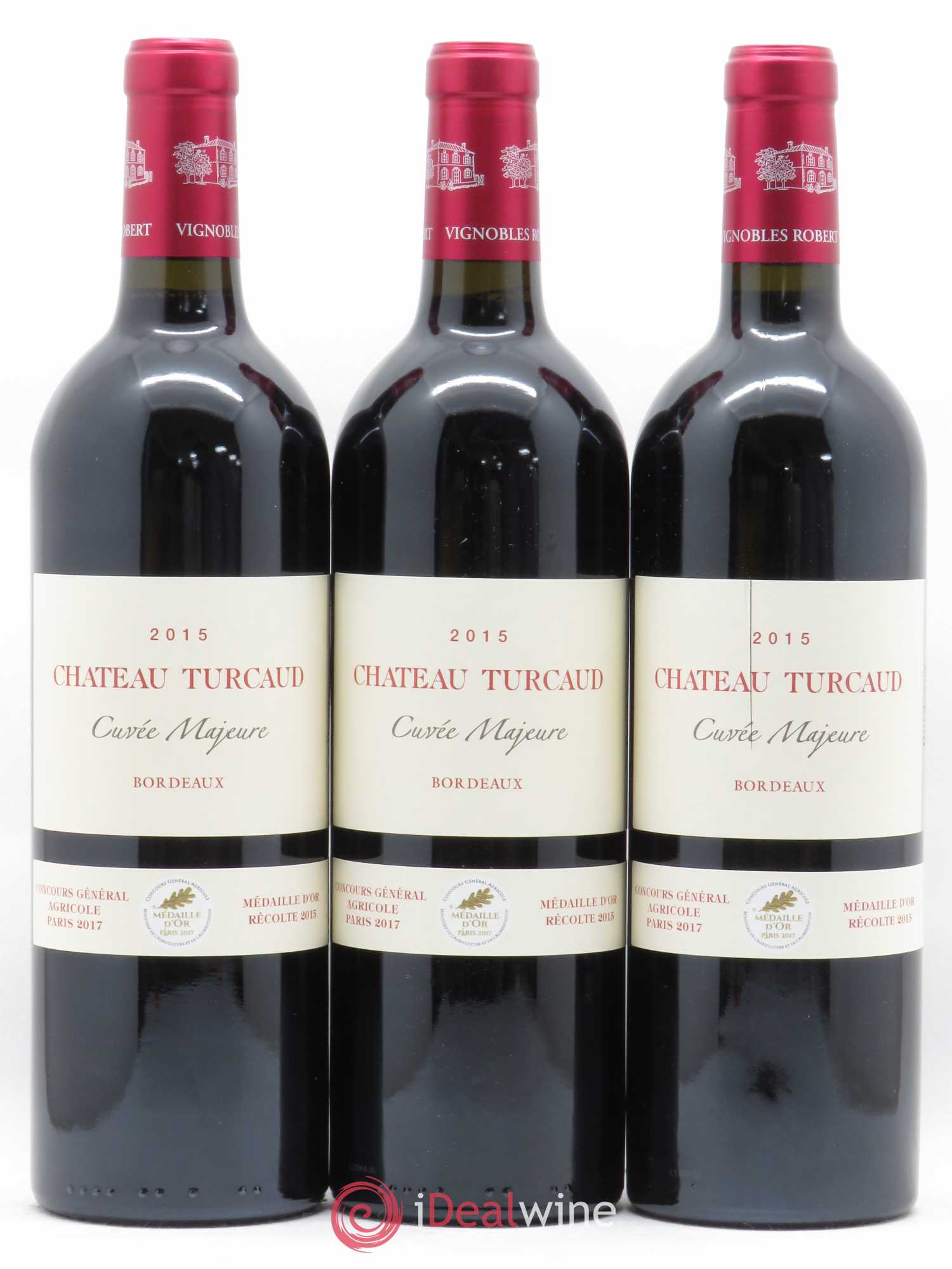 Bordeaux Château Turcaud cuvée Majeure (sans prix de réserve) 2015 - Lot de 6 bouteilles - 2