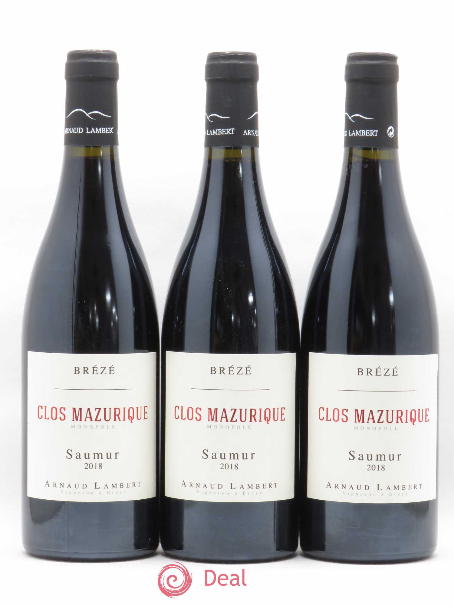 Saumur Clos Mazurique Arnaud Lambert Brézé (sans prix de réserve) 2018 - Posten von 3 Flaschen - 0