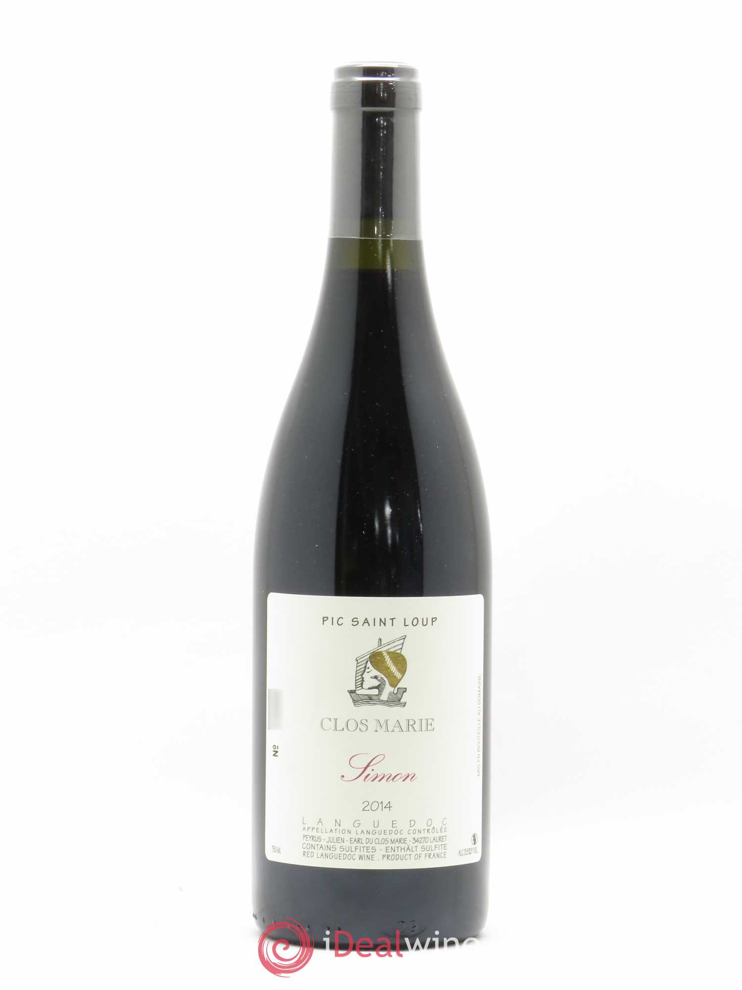 Pic Saint-Loup Clos Marie Cuvée Simon Christophe Peyrus et Françoise Julien (sans prix de réserve) 2014 - Lot de 1 bouteille - 0