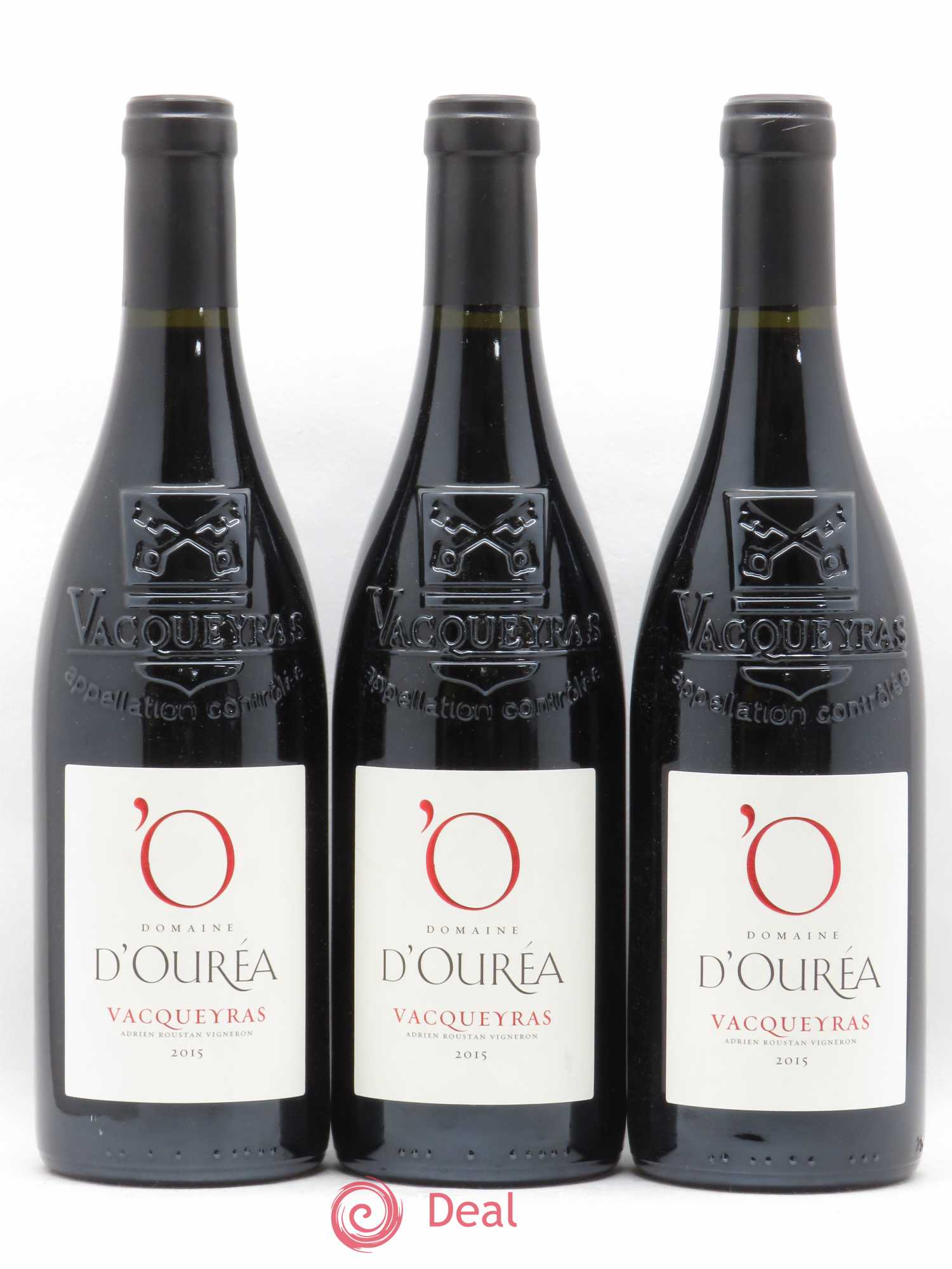 Vacqueyras Domaine d'Ourea (sans prix de réserve) 2015 - Posten von 3 Flaschen - 0
