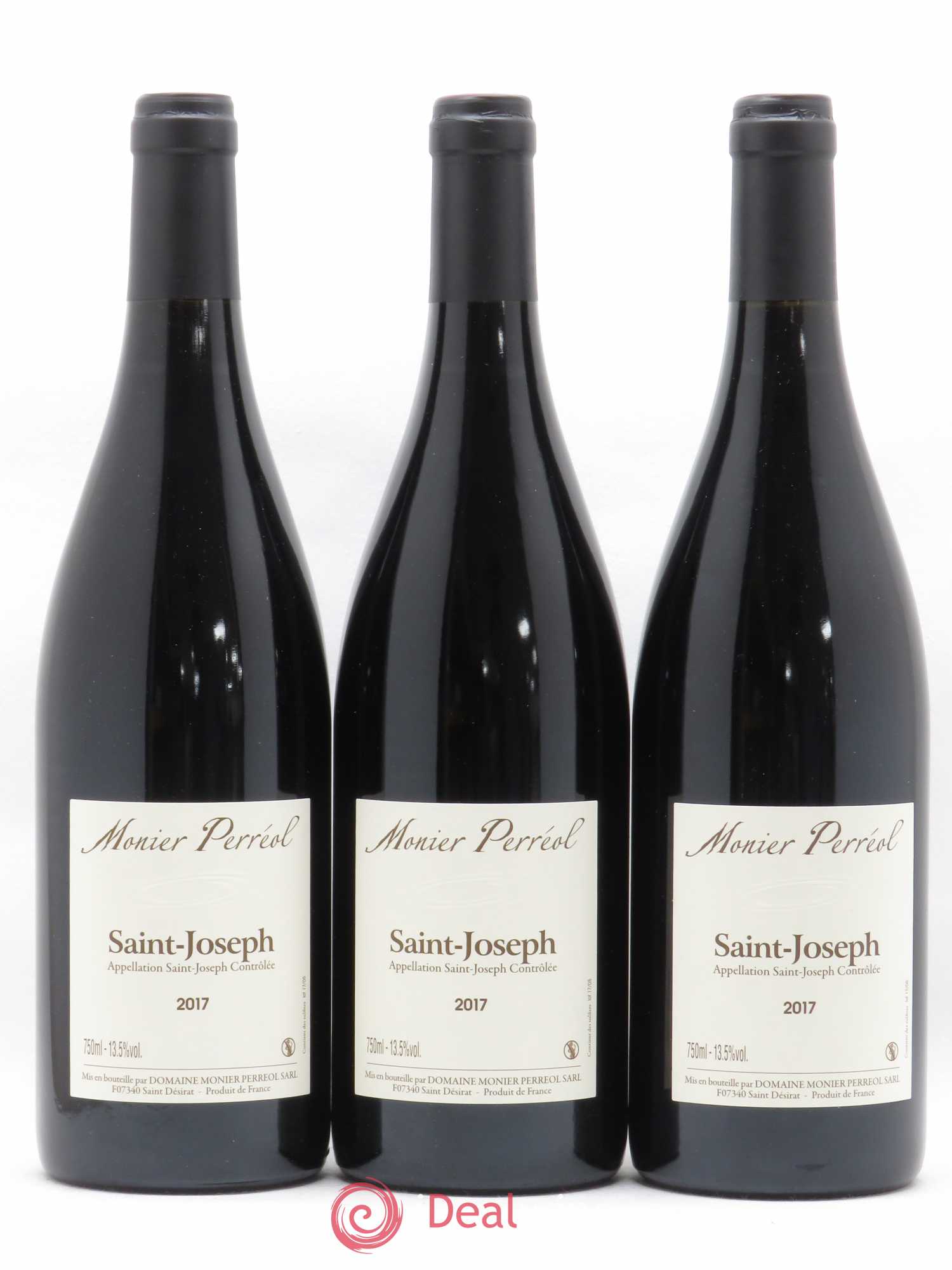 Saint-Joseph Domaine Monier Perreol (sans prix de réserve) 2017 - Posten von 3 Flaschen - 0