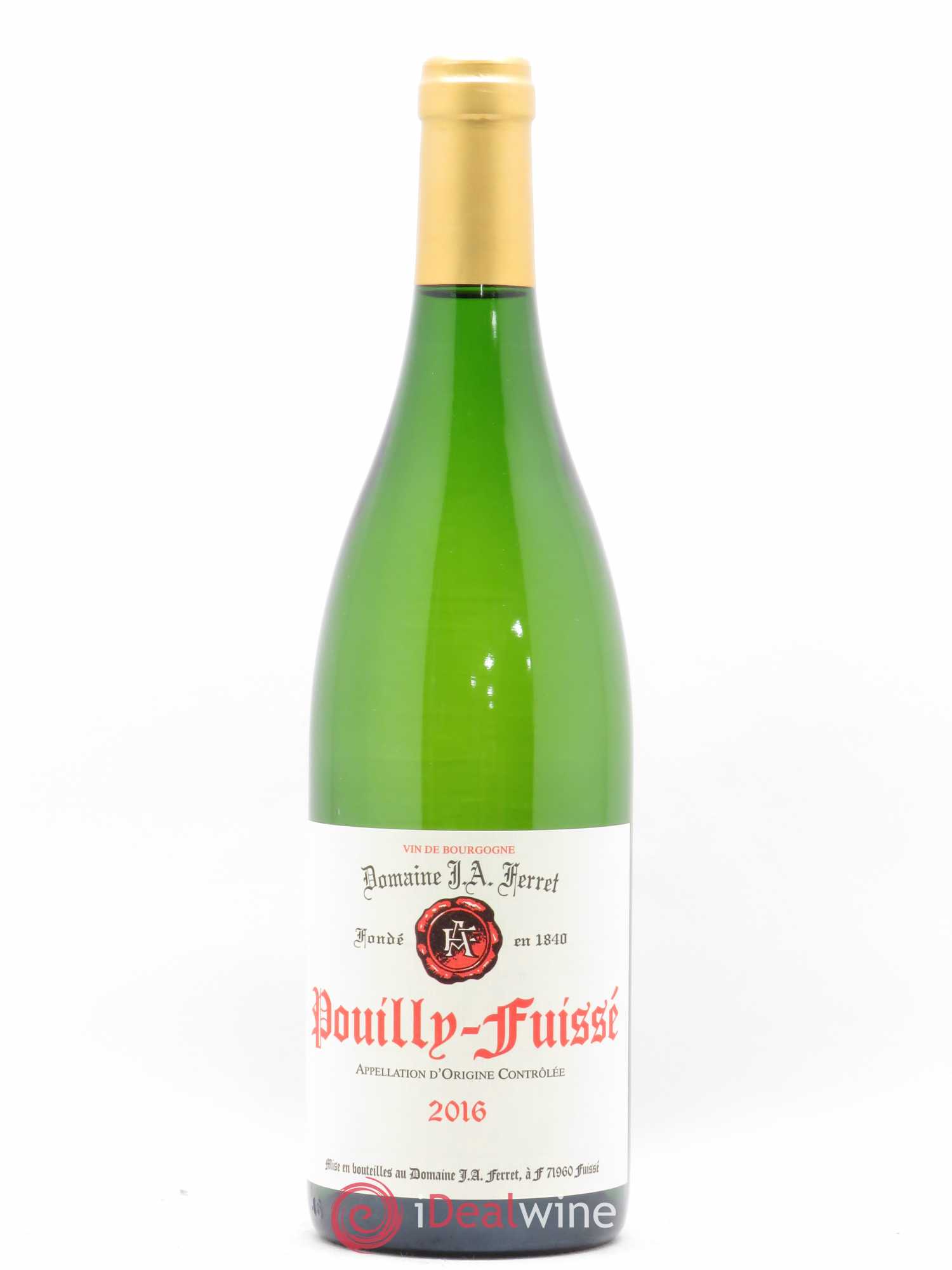 Pouilly-Fuissé J.A. Ferret (Domaine) 2016 - Lot de 1 bouteille - 0