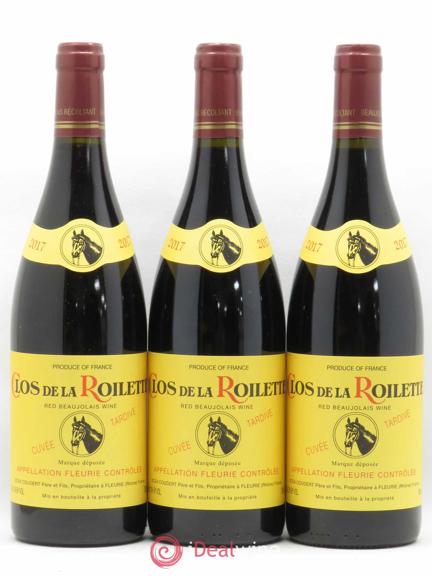 Fleurie Cuvée Tardive Clos de la Roilette (sans prix de réserve) 2017 - Lot de 3 bouteilles - 0
