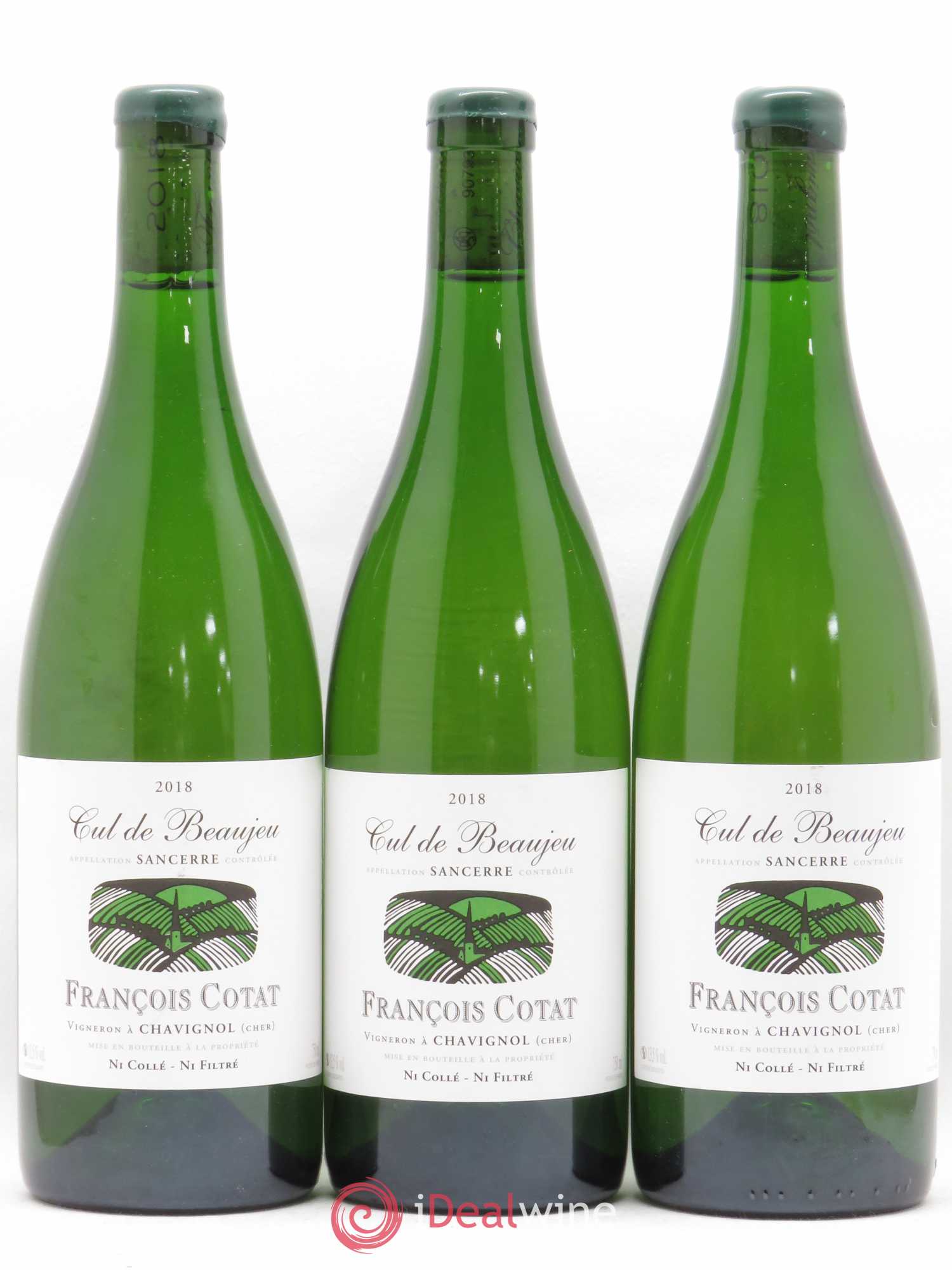 Sancerre Les Culs de Beaujeu François Cotat 2018 - Posten von 3 Flaschen - 0