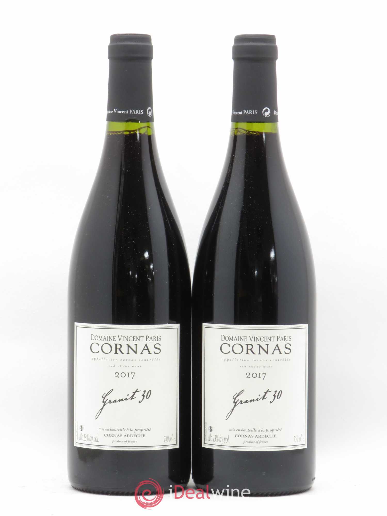 Cornas Granit 30 Vincent Paris 2017 - Lot de 2 bouteilles - 0